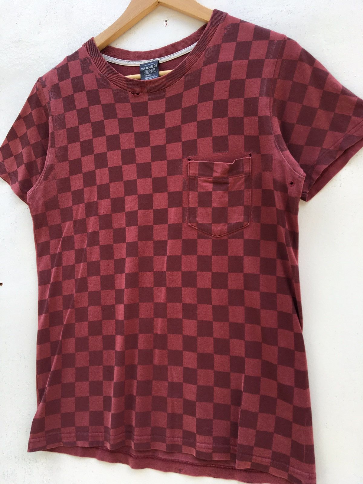 Number (N)ine Rare Number (N)ine Checkered Distressed T-Shirt Size US S / EU 44-46 / 1 - 6 Thumbnail
