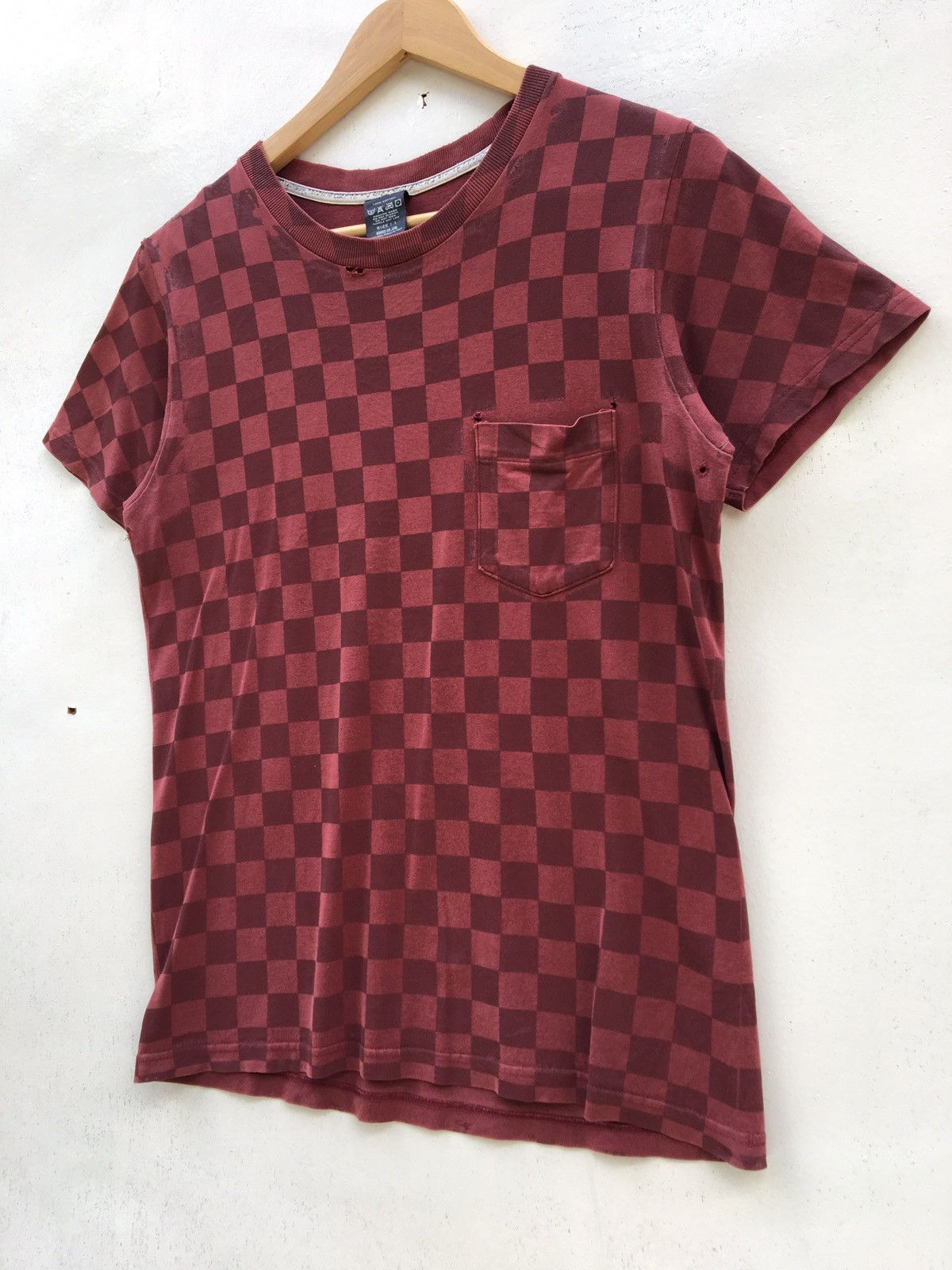 Number (N)ine Rare Number (N)ine Checkered Distressed T-Shirt Size US S / EU 44-46 / 1 - 3 Thumbnail