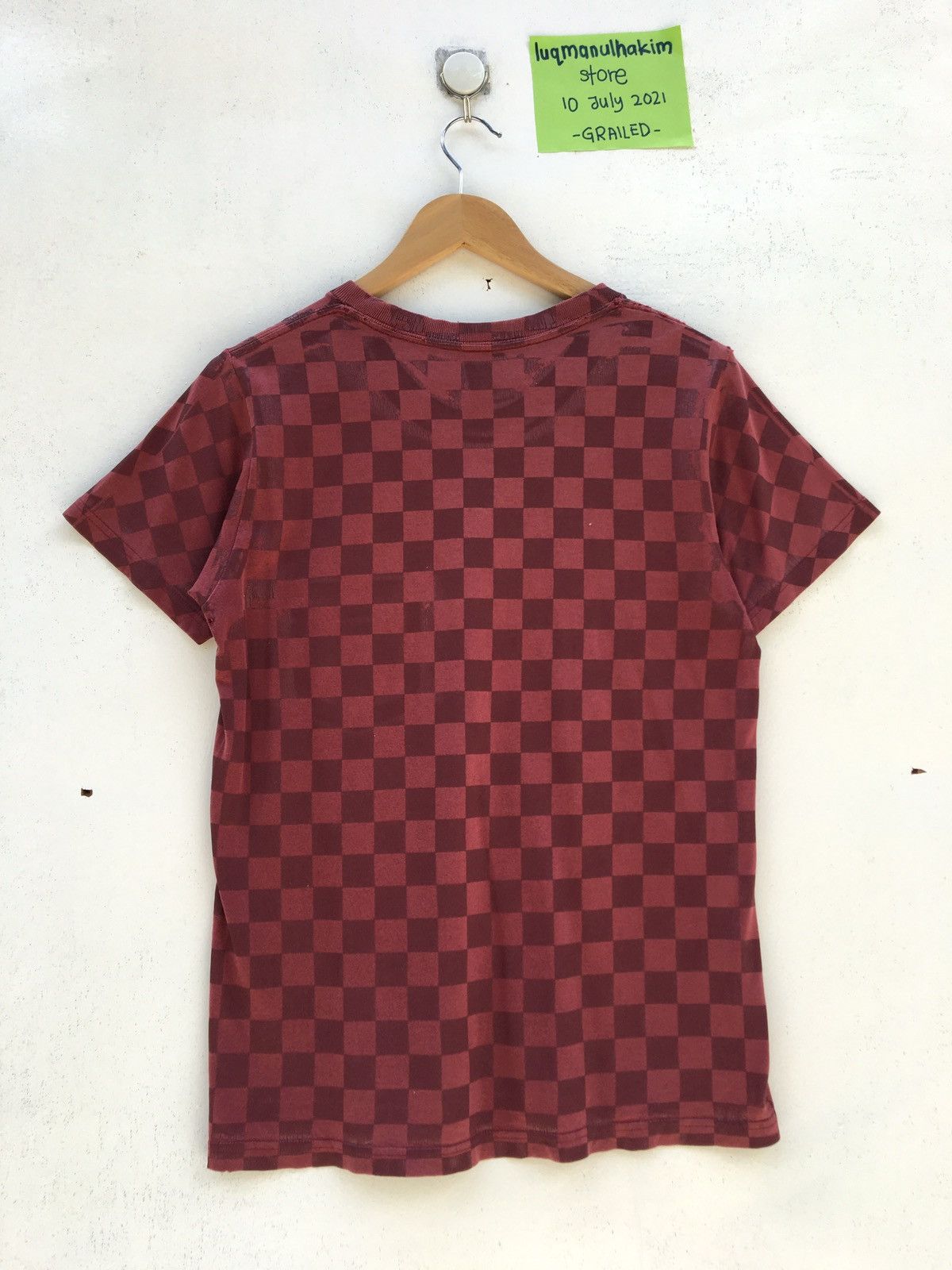 Number (N)ine Rare Number (N)ine Checkered Distressed T-Shirt Size US S / EU 44-46 / 1 - 13 Thumbnail