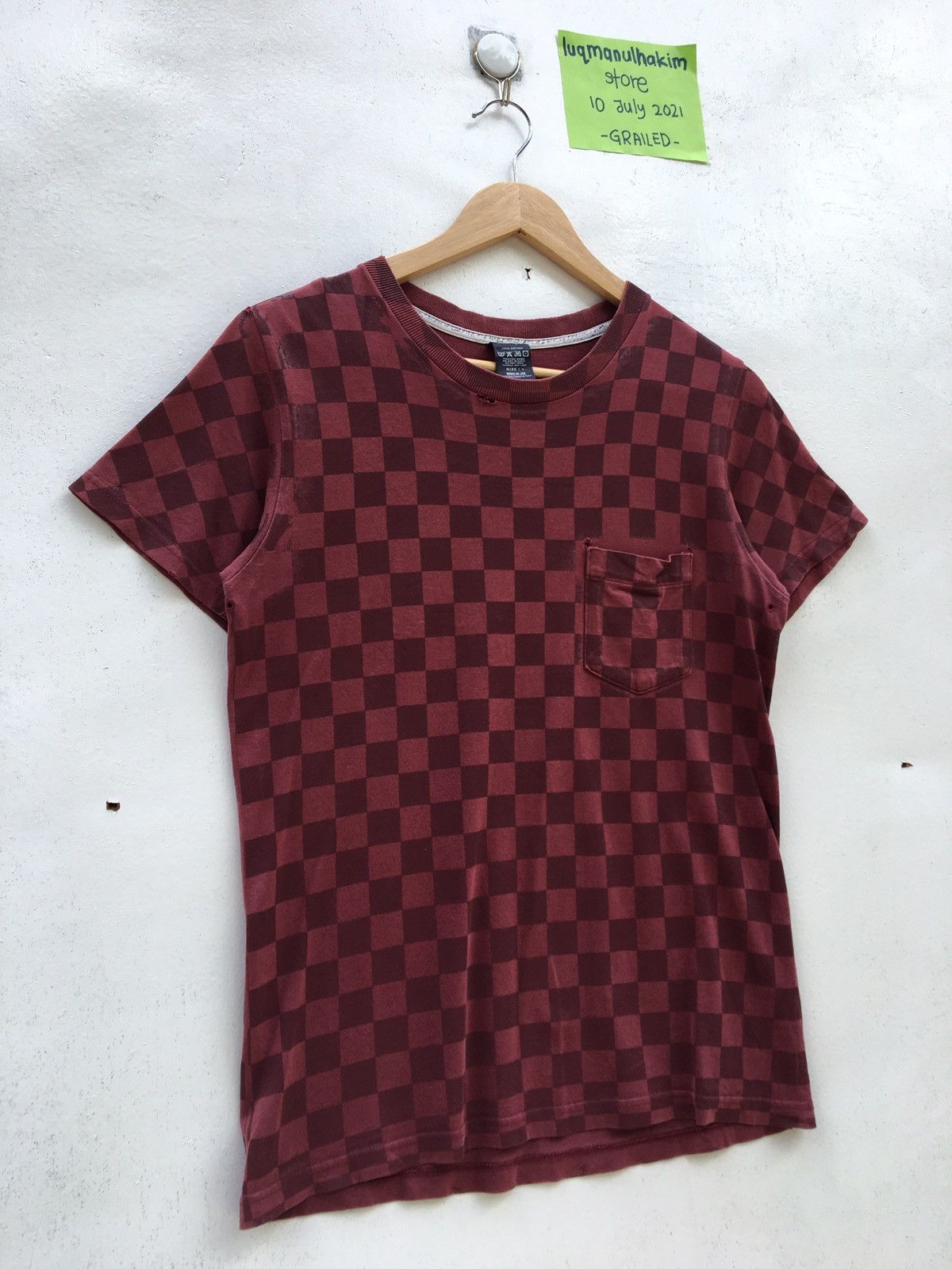 Number (N)ine Rare Number (N)ine Checkered Distressed T-Shirt Size US S / EU 44-46 / 1 - 2 Thumbnail