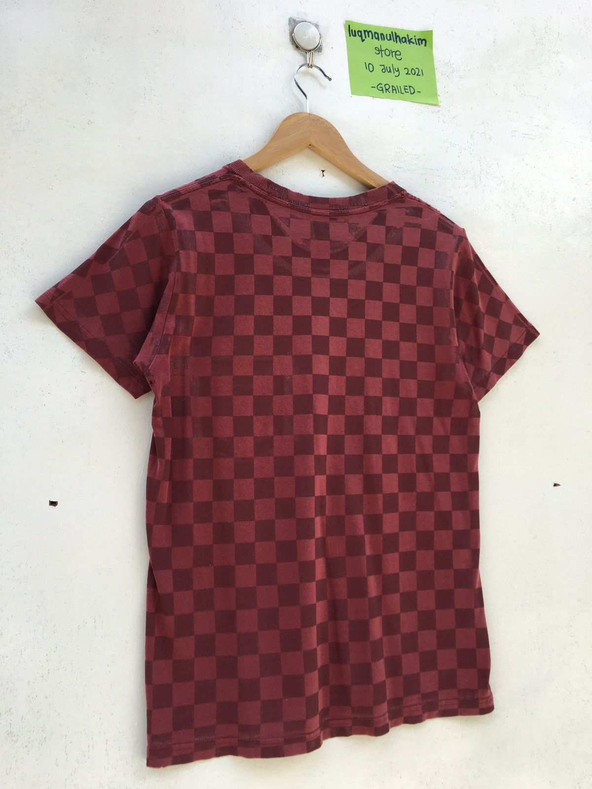 Number (N)ine Rare Number (N)ine Checkered Distressed T-Shirt Size US S / EU 44-46 / 1 - 14 Thumbnail