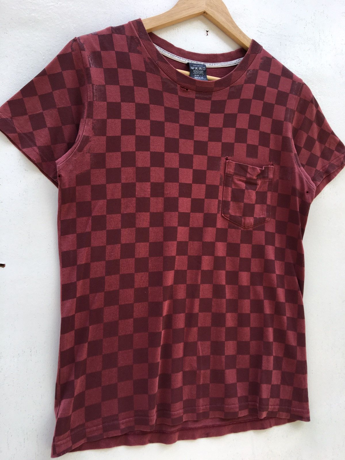 Number (N)ine Rare Number (N)ine Checkered Distressed T-Shirt Size US S / EU 44-46 / 1 - 5 Thumbnail