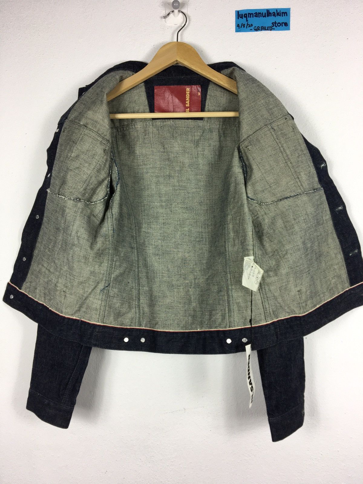 Jil Sander Rare JIL SANDER New With Tag Denim Jacket Size US S / EU 44-46 / 1 - 9 Thumbnail