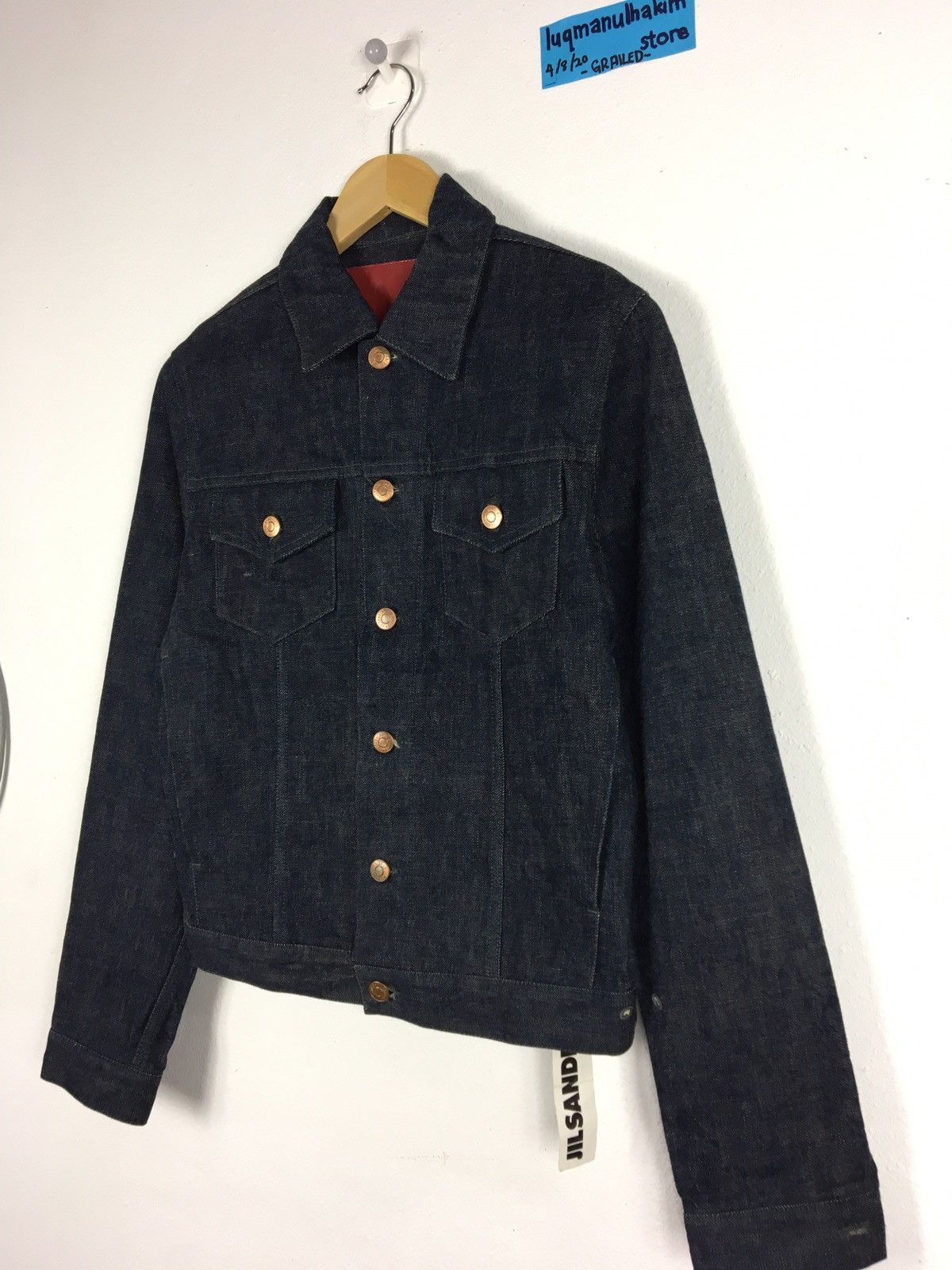 Jil Sander Rare JIL SANDER New With Tag Denim Jacket Size US S / EU 44-46 / 1 - 3 Thumbnail