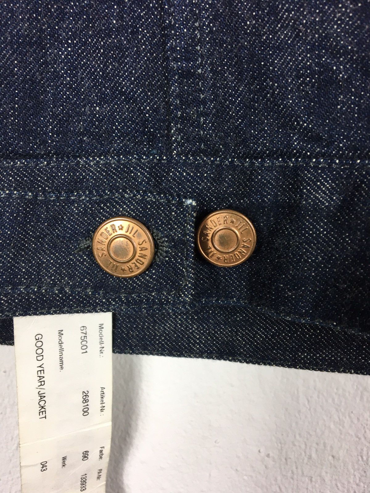Jil Sander Rare JIL SANDER New With Tag Denim Jacket Size US S / EU 44-46 / 1 - 12 Thumbnail