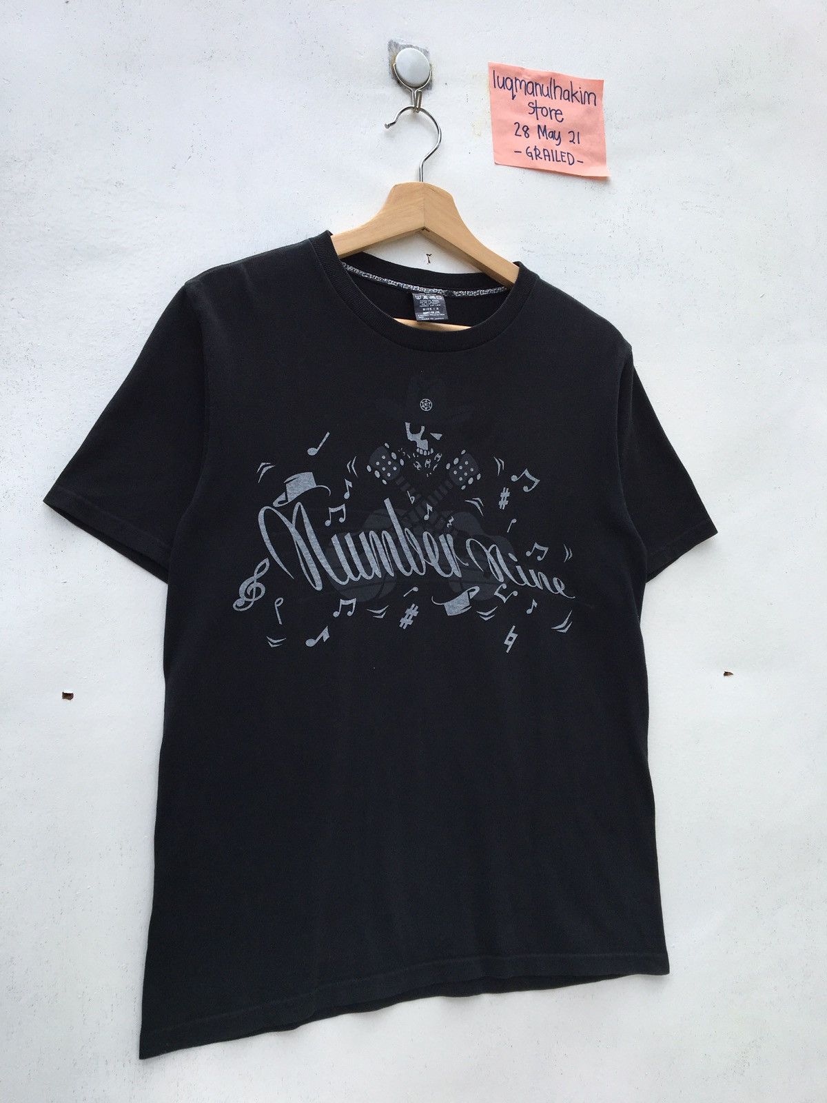 Number (N)ine Rare Number (N)ine Black Spellout Tshirt Size US S / EU 44-46 / 1 - 2 Thumbnail