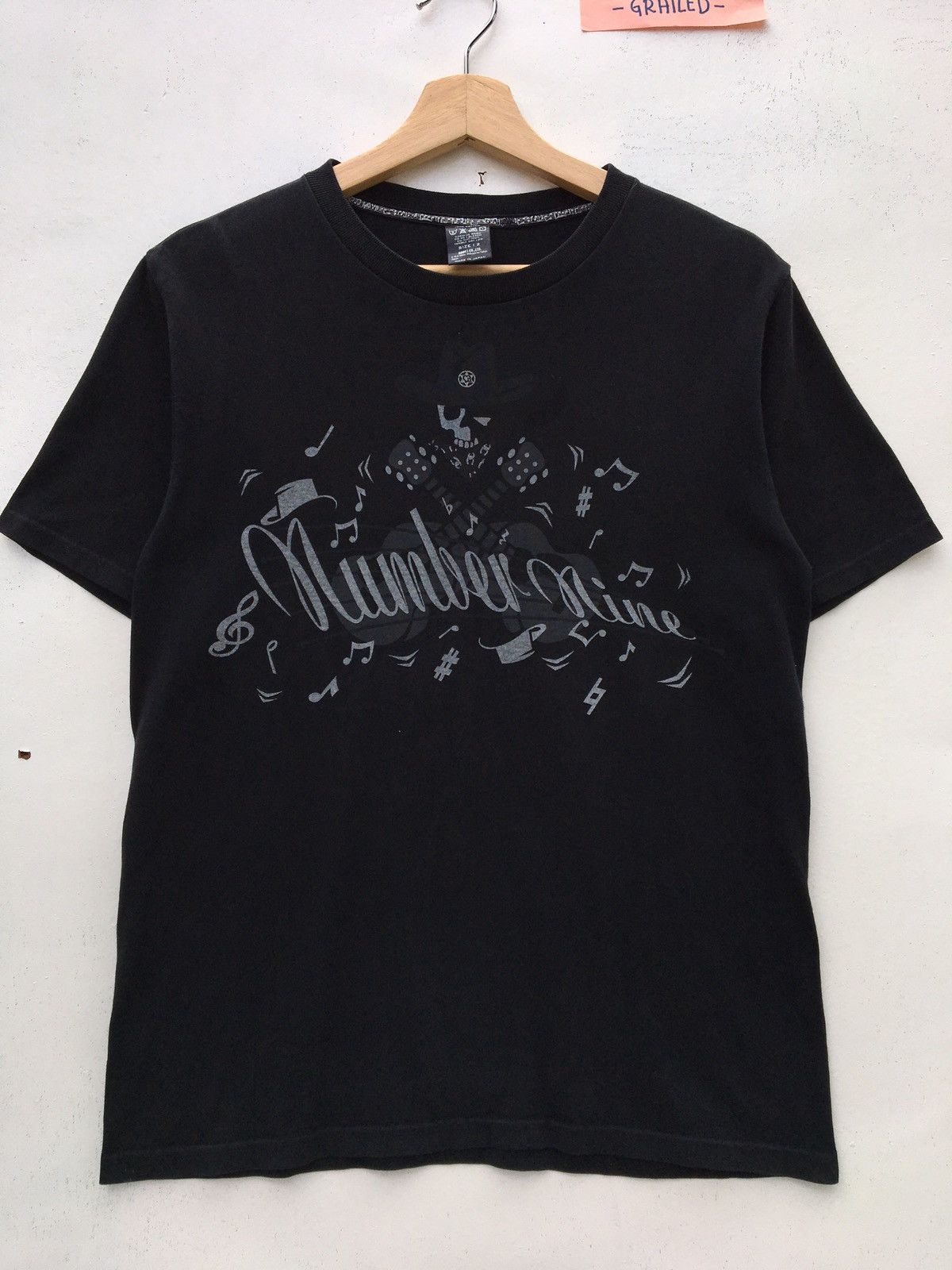 Number (N)ine Rare Number (N)ine Black Spellout Tshirt Size US S / EU 44-46 / 1 - 4 Thumbnail