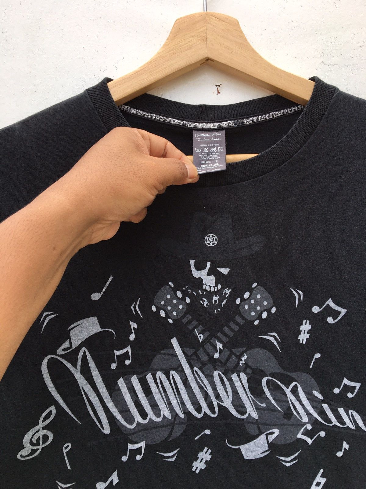 Number (N)ine Rare Number (N)ine Black Spellout Tshirt Size US S / EU 44-46 / 1 - 6 Thumbnail