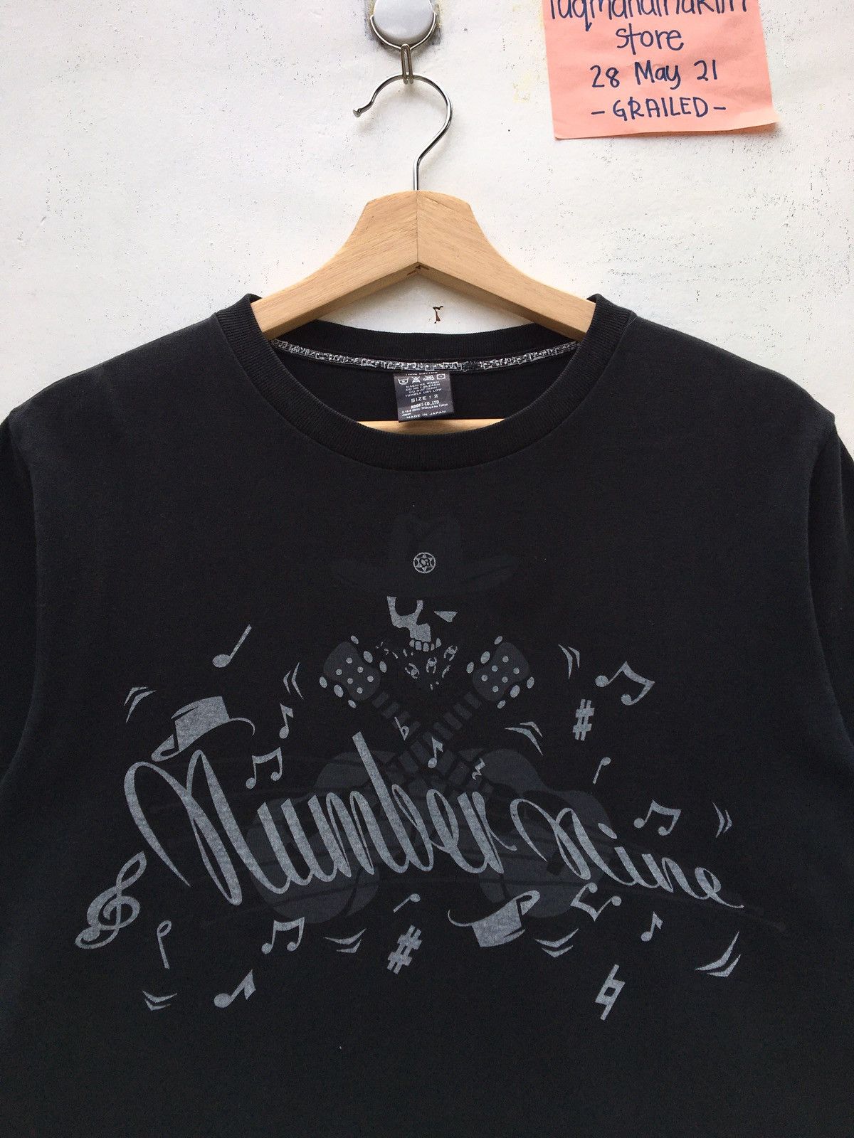 Number (N)ine Rare Number (N)ine Black Spellout Tshirt Size US S / EU 44-46 / 1 - 5 Thumbnail