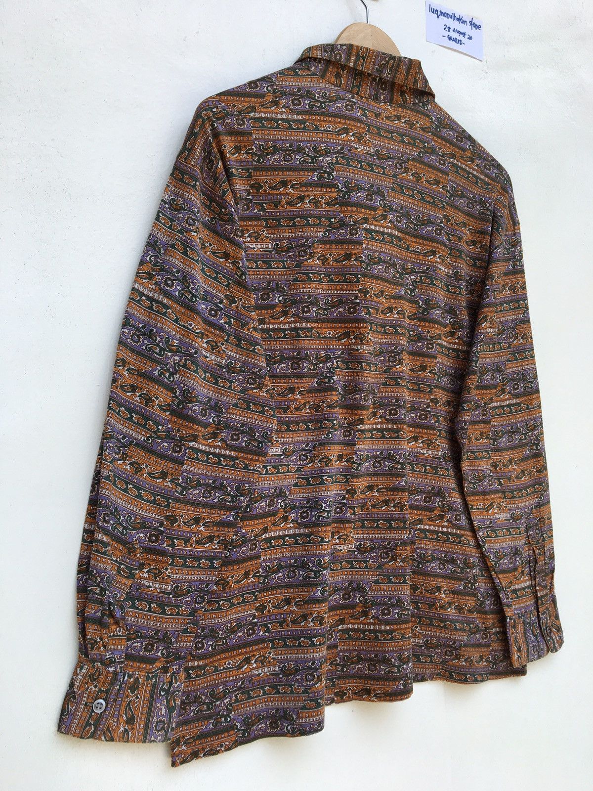 Yves Saint Laurent Vtg 90s Yves Saint Laurent Paisley Unique Design Longsleeve Size US L / EU 52-54 / 3 - 10 Thumbnail