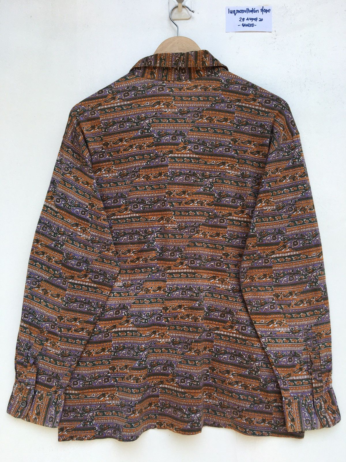 Yves Saint Laurent Vtg 90s Yves Saint Laurent Paisley Unique Design Longsleeve Size US L / EU 52-54 / 3 - 9 Thumbnail