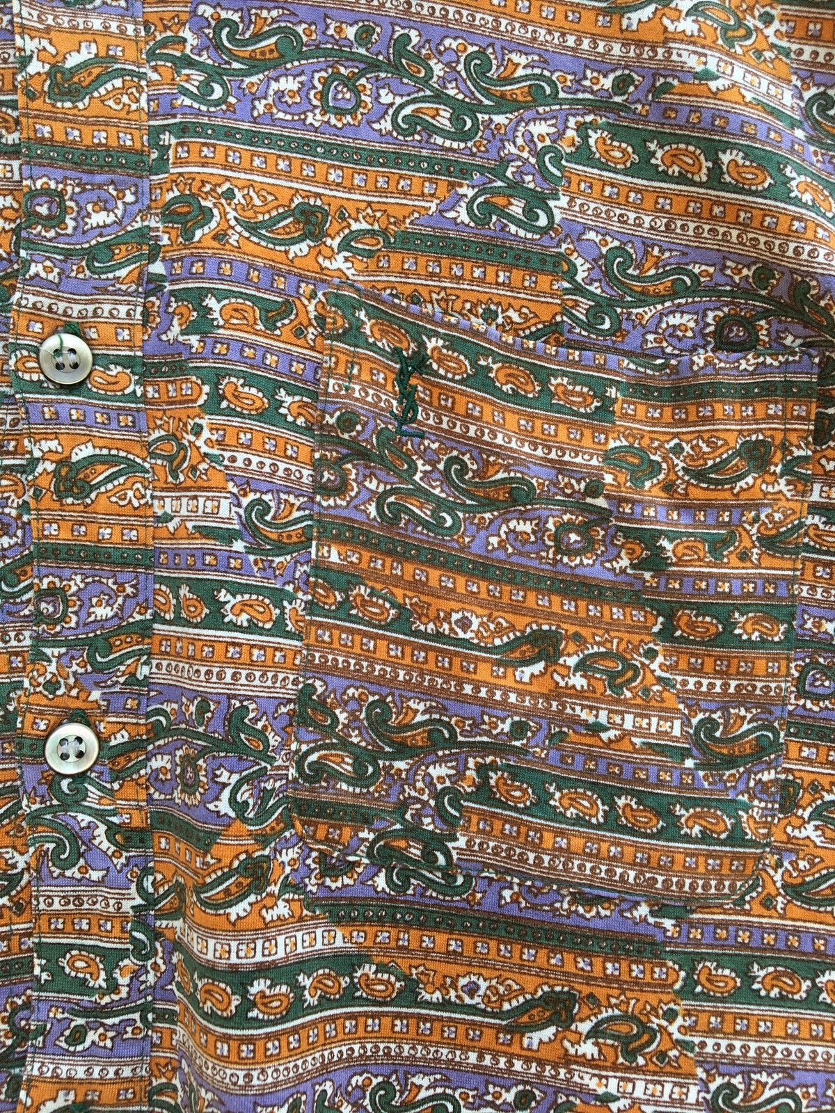 Yves Saint Laurent Vtg 90s Yves Saint Laurent Paisley Unique Design Longsleeve Size US L / EU 52-54 / 3 - 5 Thumbnail