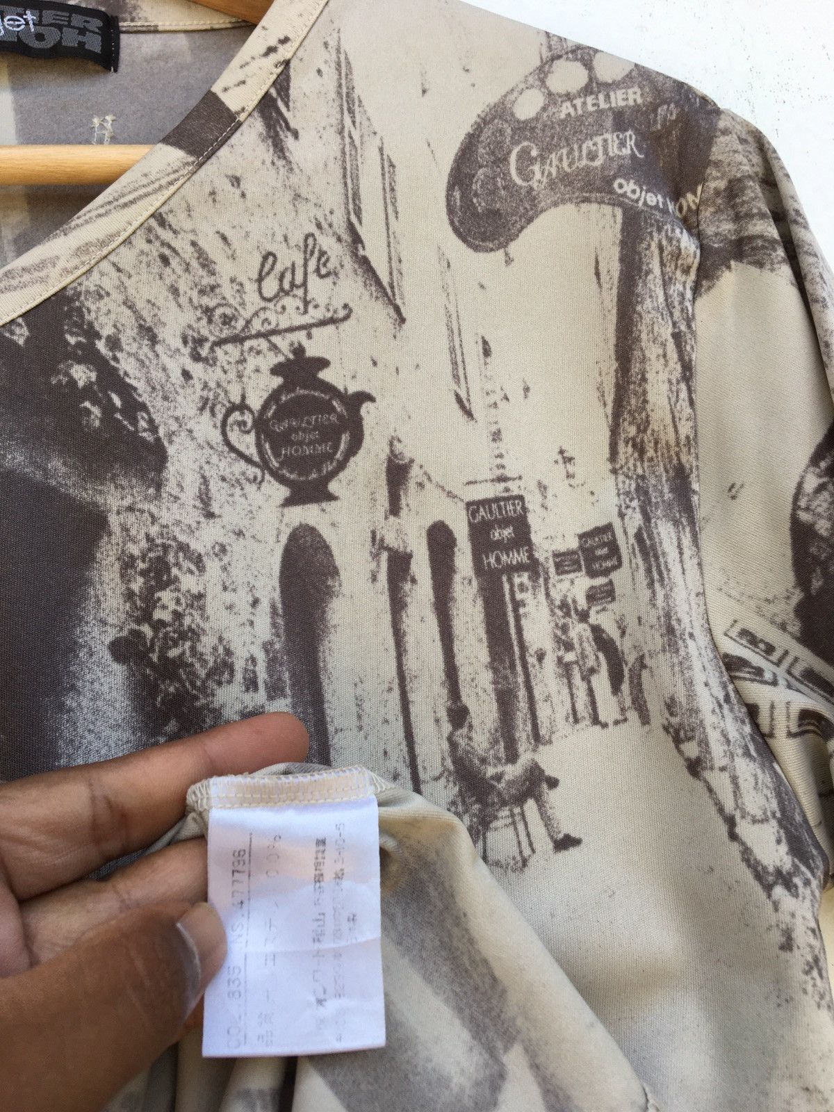 Jean Paul Gaultier Vtg JPG Gaultier Homme Objet Jacquard Image Shortsleeved Size US S / EU 44-46 / 1 - 24 Thumbnail