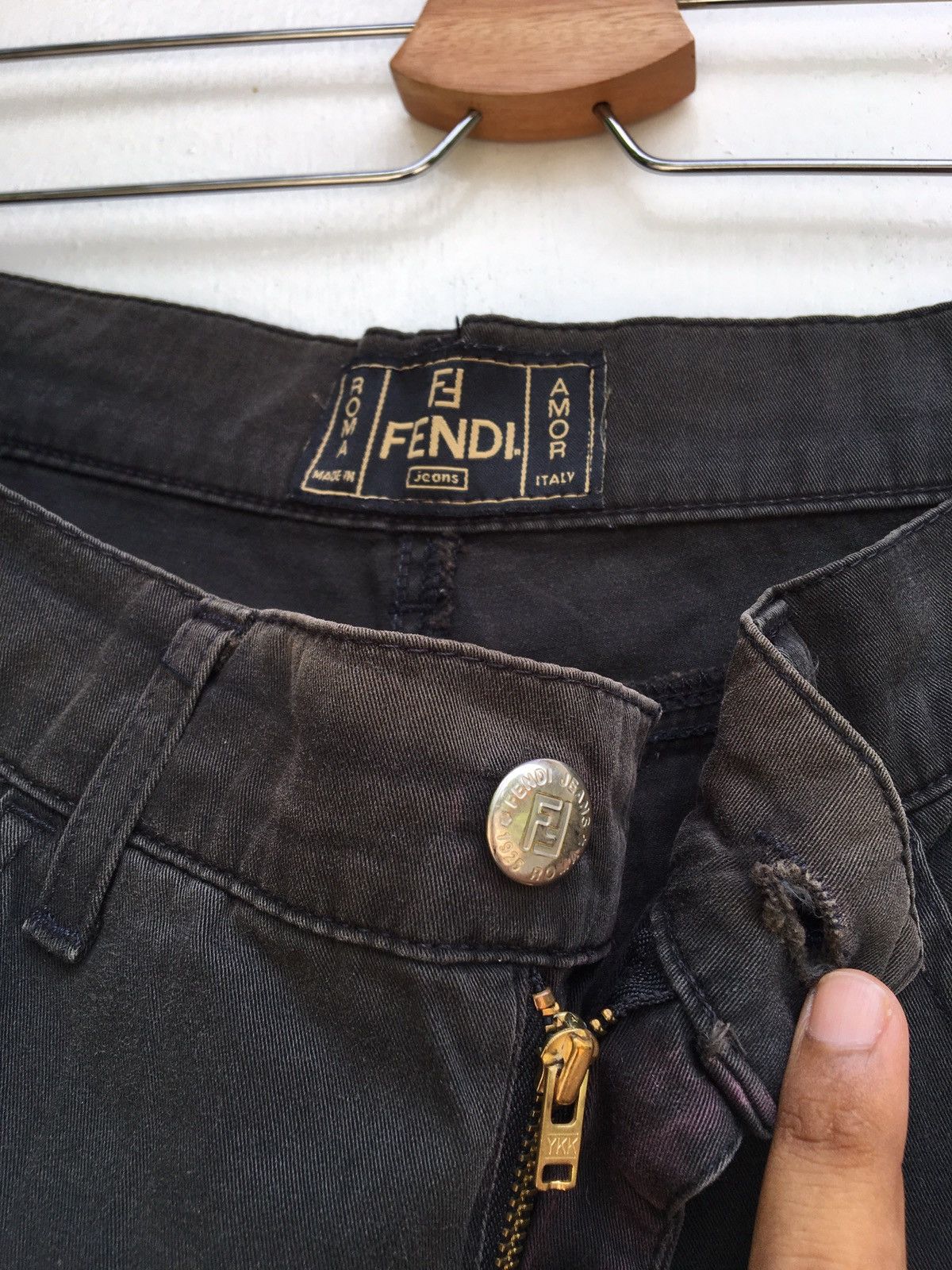 Fendi Vintage Fendi Italy Casual Pants Brown Size US 33 - 10 Thumbnail