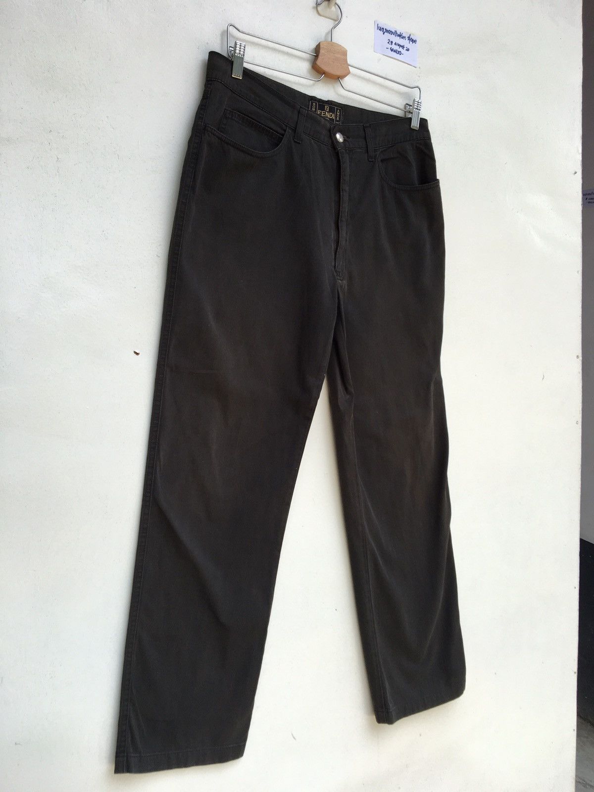 Fendi Vintage Fendi Italy Casual Pants Brown Size US 33 - 3 Thumbnail