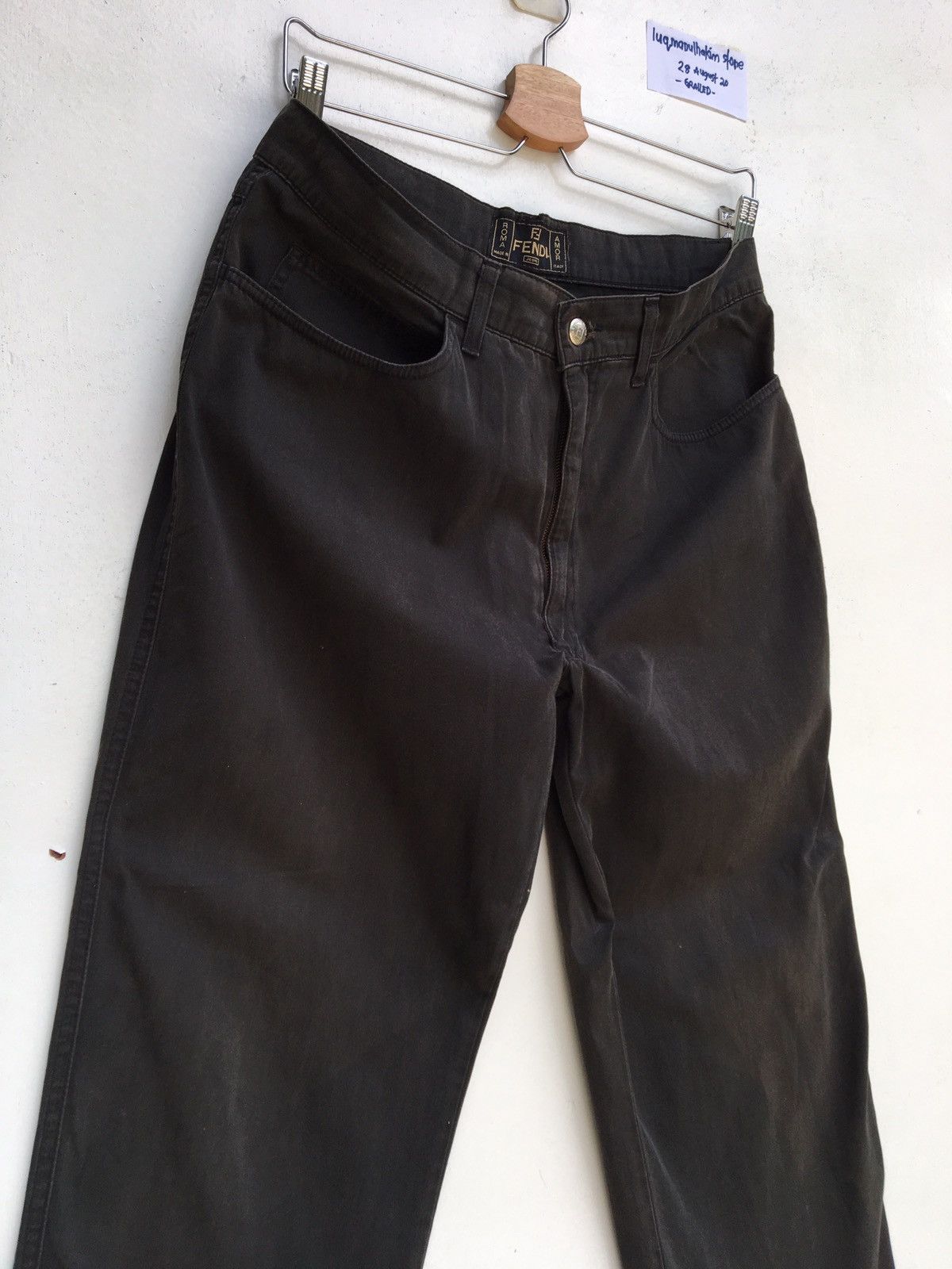 Fendi Vintage Fendi Italy Casual Pants Brown Size US 33 - 7 Thumbnail