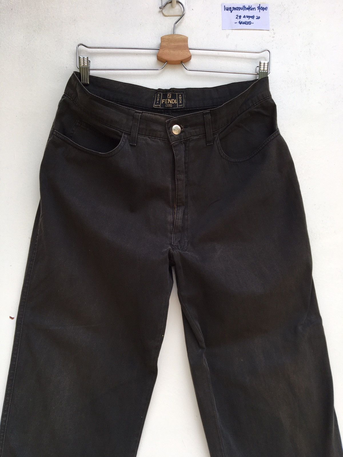 Fendi Vintage Fendi Italy Casual Pants Brown Size US 33 - 6 Thumbnail
