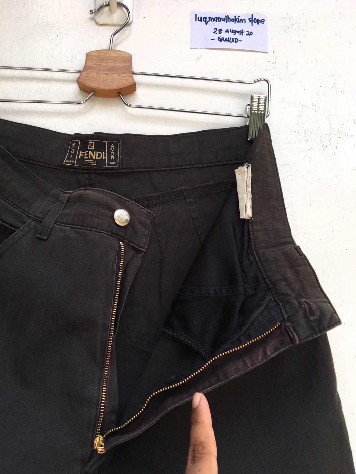 Fendi Vintage Fendi Italy Casual Pants Brown Size US 33 - 15 Thumbnail