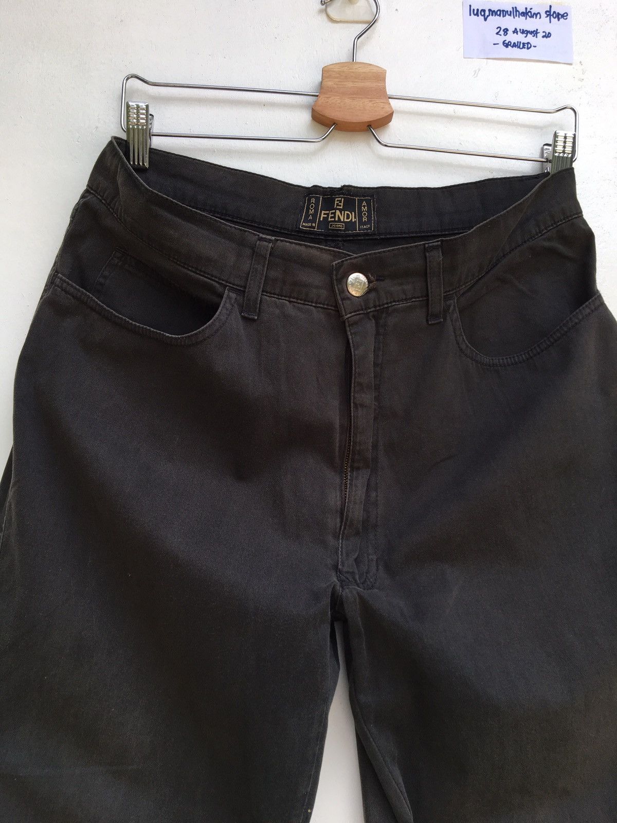 Fendi Vintage Fendi Italy Casual Pants Brown Size US 33 - 9 Thumbnail