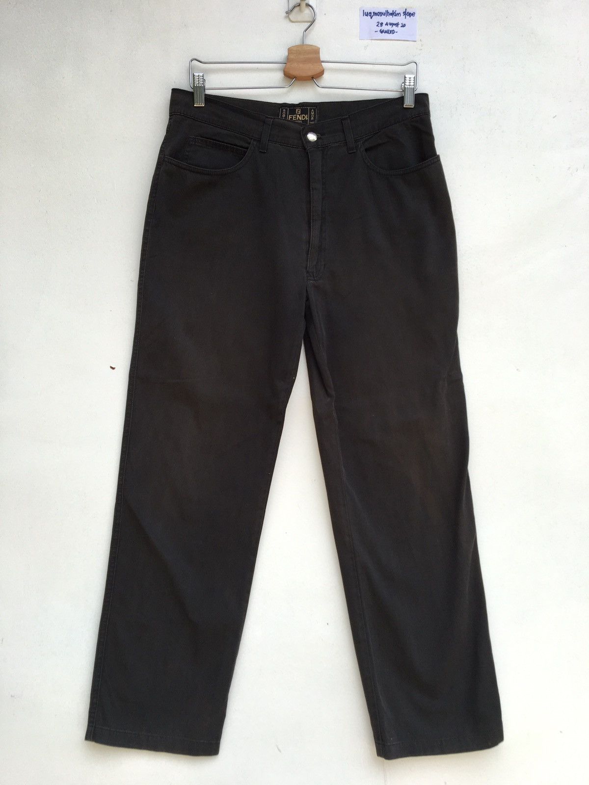 Fendi Vintage Fendi Italy Casual Pants Brown Size US 33 - 2 Thumbnail