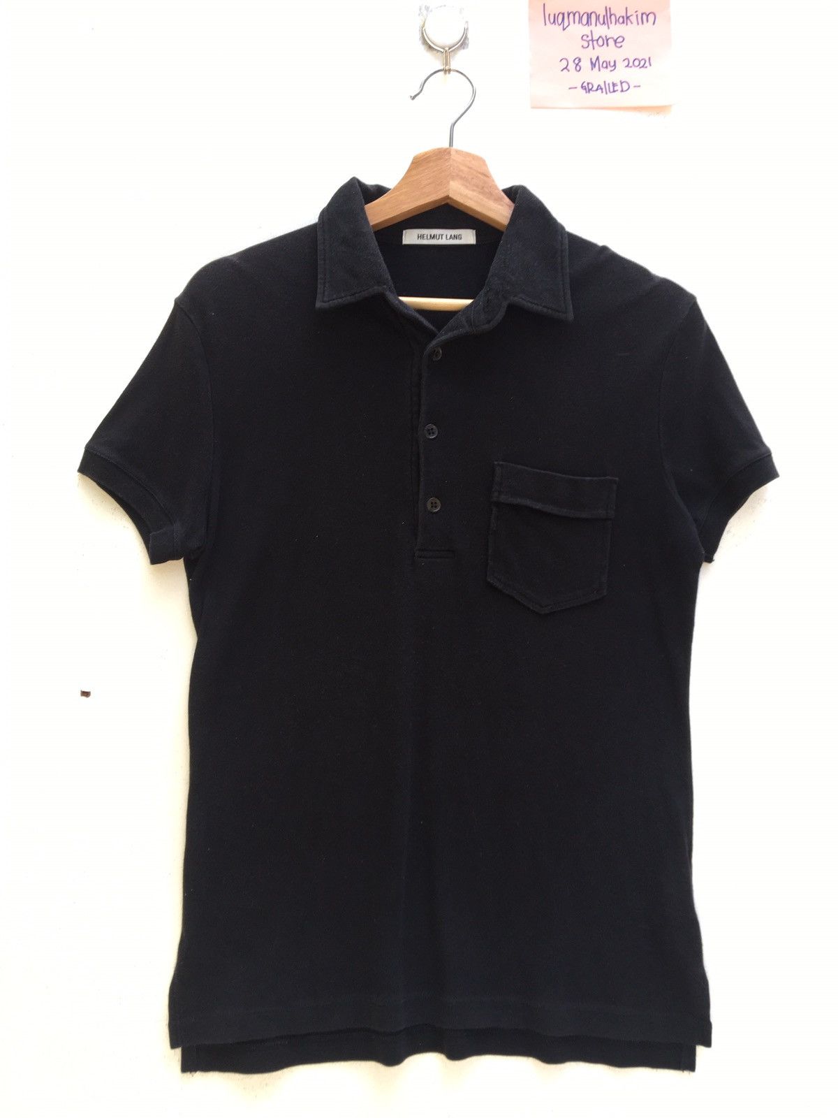Helmut Lang Vintage Helmut Lang Plain Polo Shirt Size US S / EU 44-46 / 1 - 4 Thumbnail