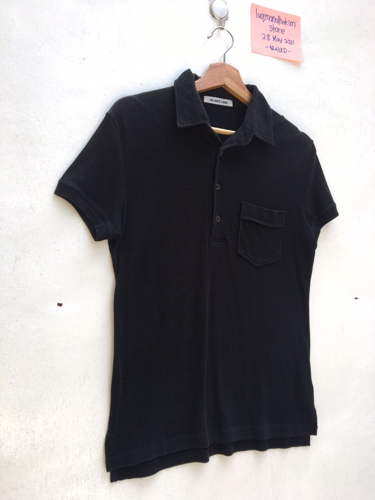 Helmut Lang Vintage Helmut Lang Plain Polo Shirt Size US S / EU 44-46 / 1 - 3 Thumbnail