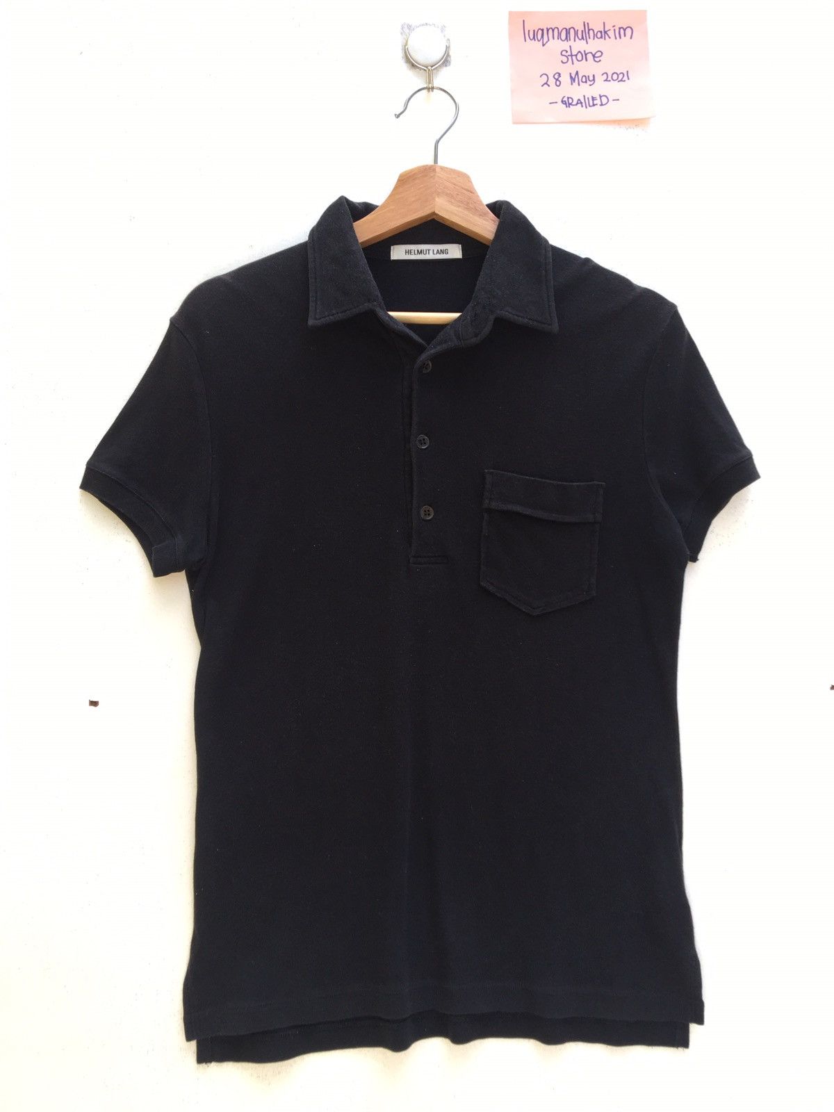 Helmut Lang Vintage Helmut Lang Plain Polo Shirt Size US S / EU 44-46 / 1 - 2 Thumbnail