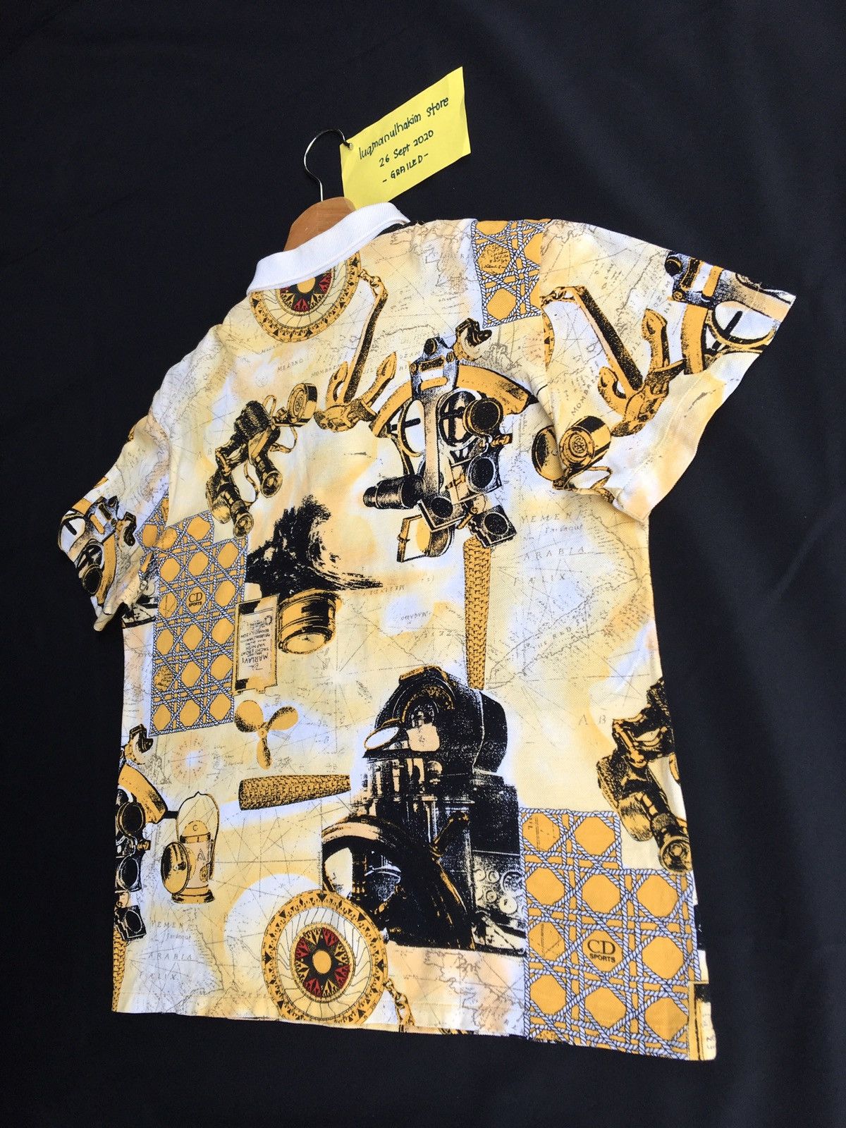 Christian Dior Monsieur Vintage Christian Dior Sport Full Print Spellout Polos Size US M / EU 48-50 / 2 - 17 Thumbnail