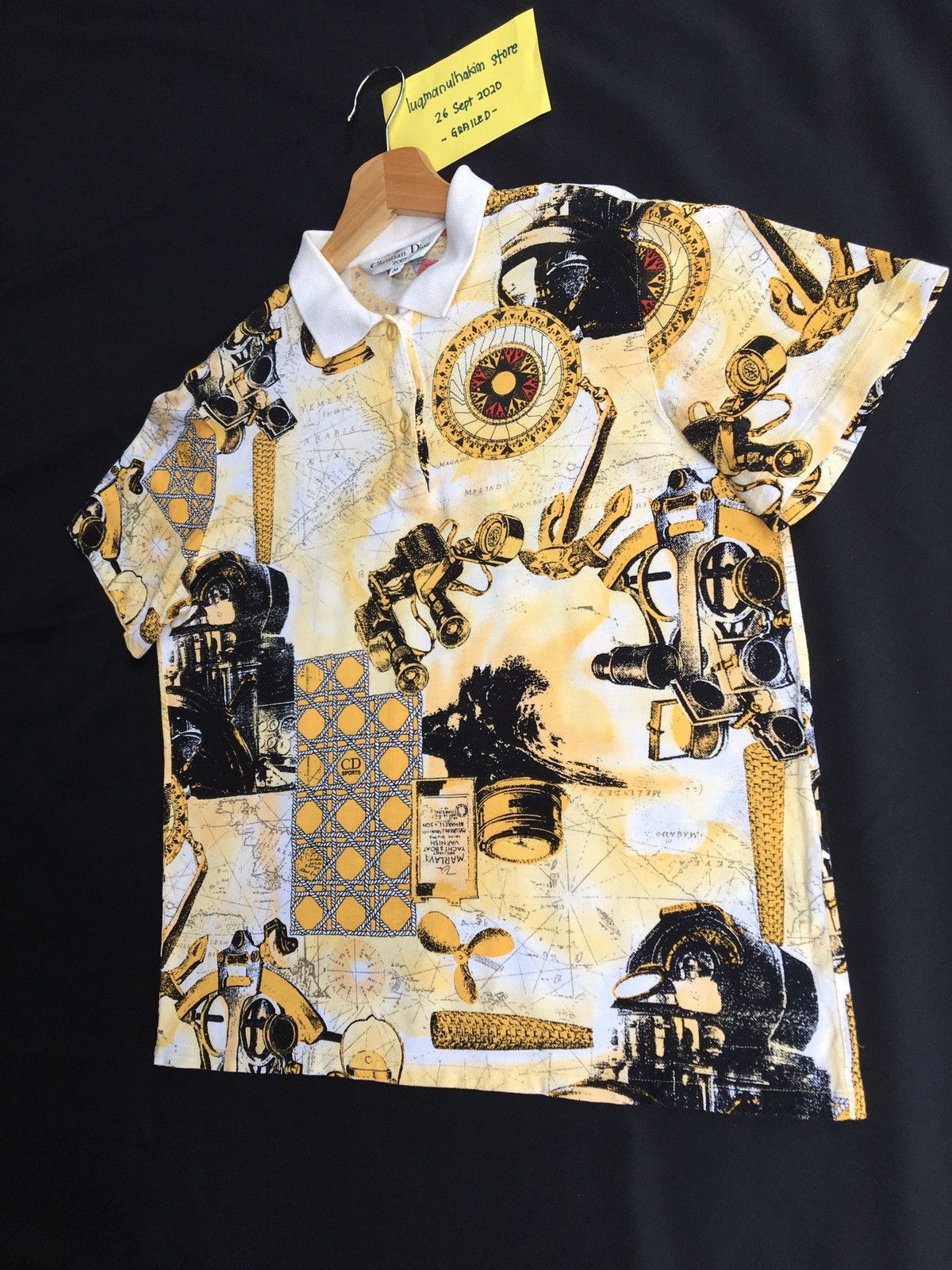 Christian Dior Monsieur Vintage Christian Dior Sport Full Print Spellout Polos Size US M / EU 48-50 / 2 - 4 Thumbnail