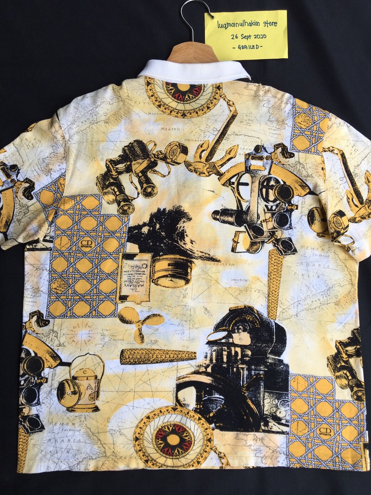 Christian Dior Monsieur Vintage Christian Dior Sport Full Print Spellout Polos Size US M / EU 48-50 / 2 - 18 Thumbnail