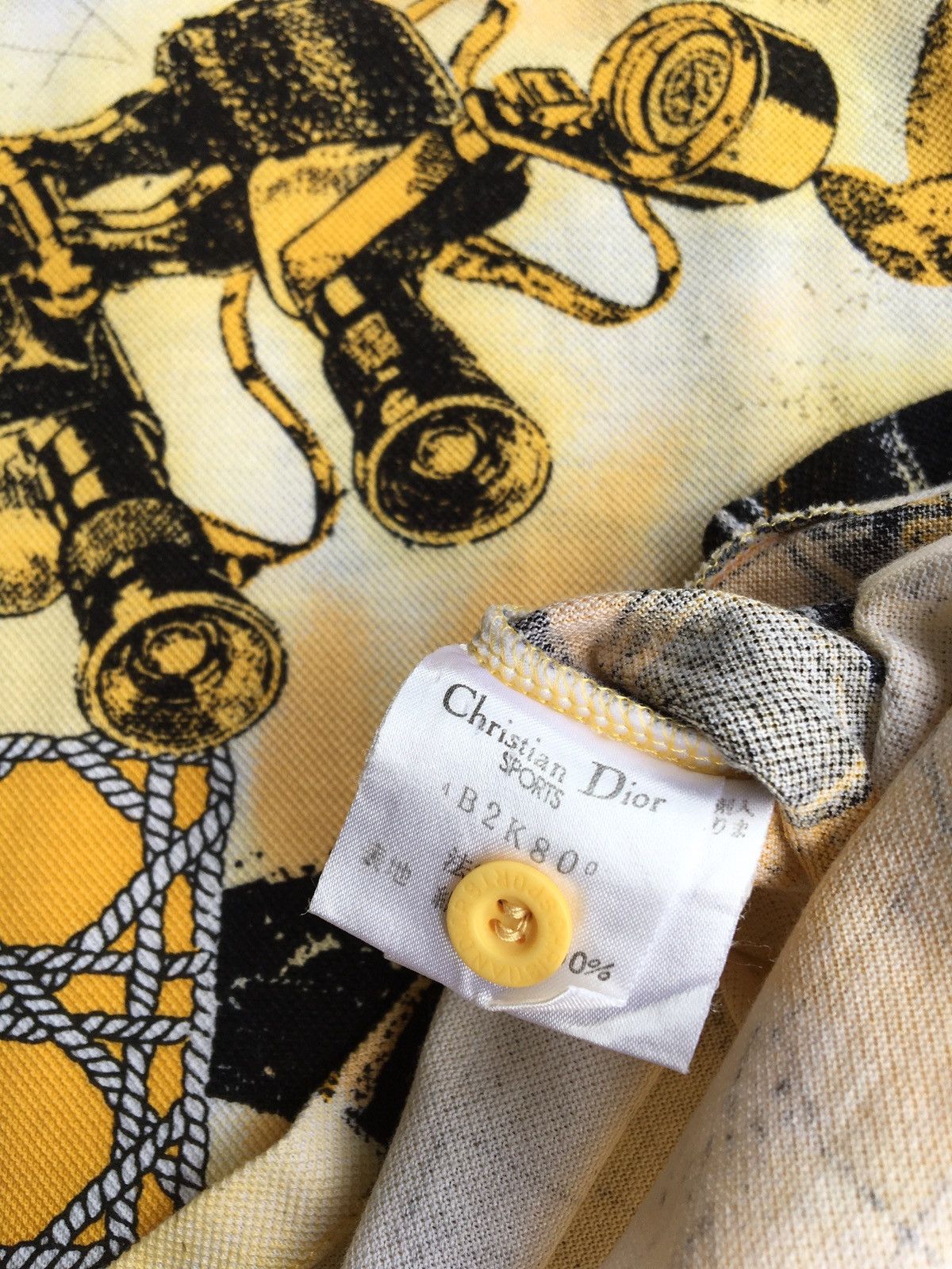 Christian Dior Monsieur Vintage Christian Dior Sport Full Print Spellout Polos Size US M / EU 48-50 / 2 - 13 Thumbnail