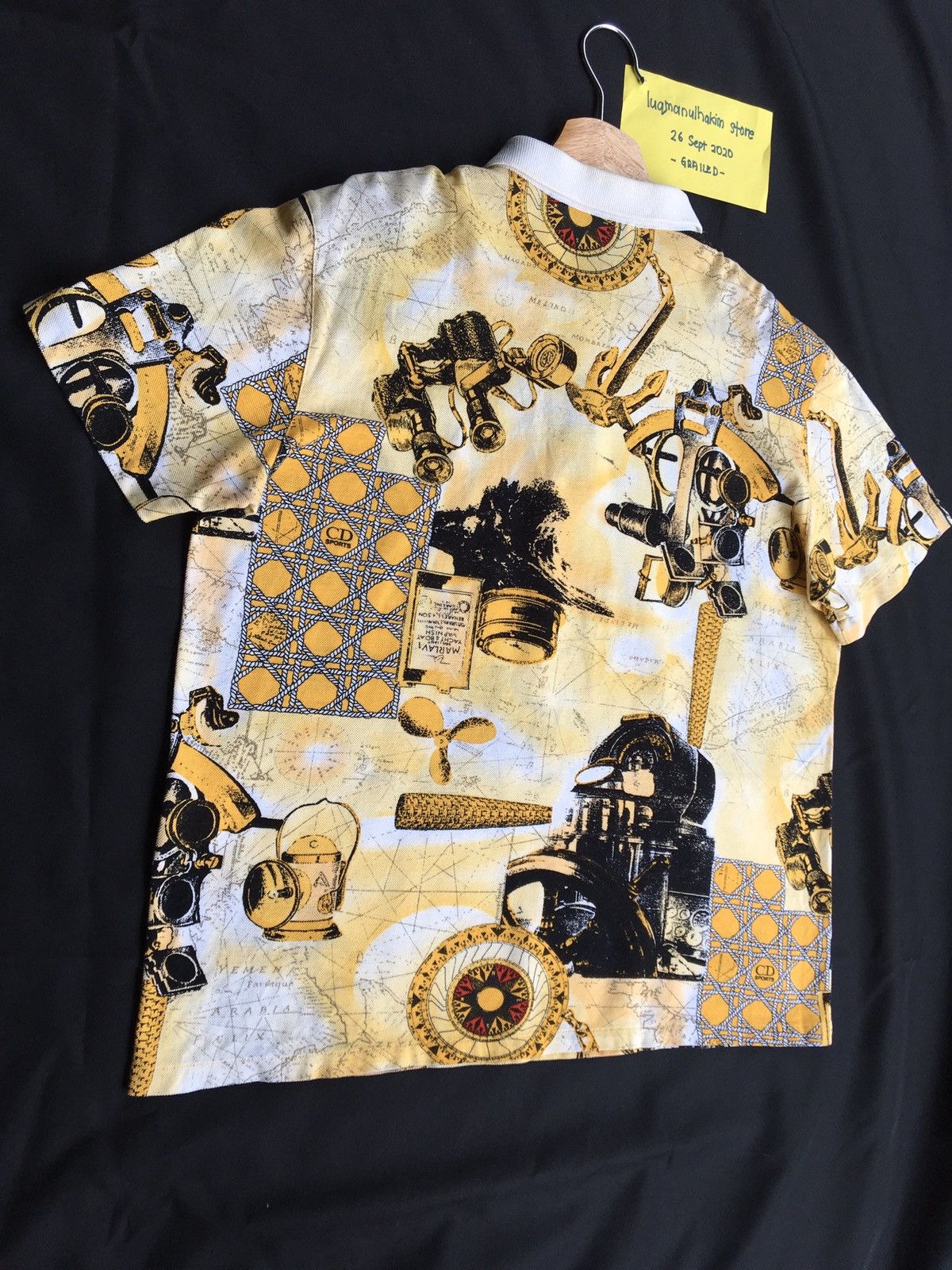 Christian Dior Monsieur Vintage Christian Dior Sport Full Print Spellout Polos Size US M / EU 48-50 / 2 - 16 Thumbnail