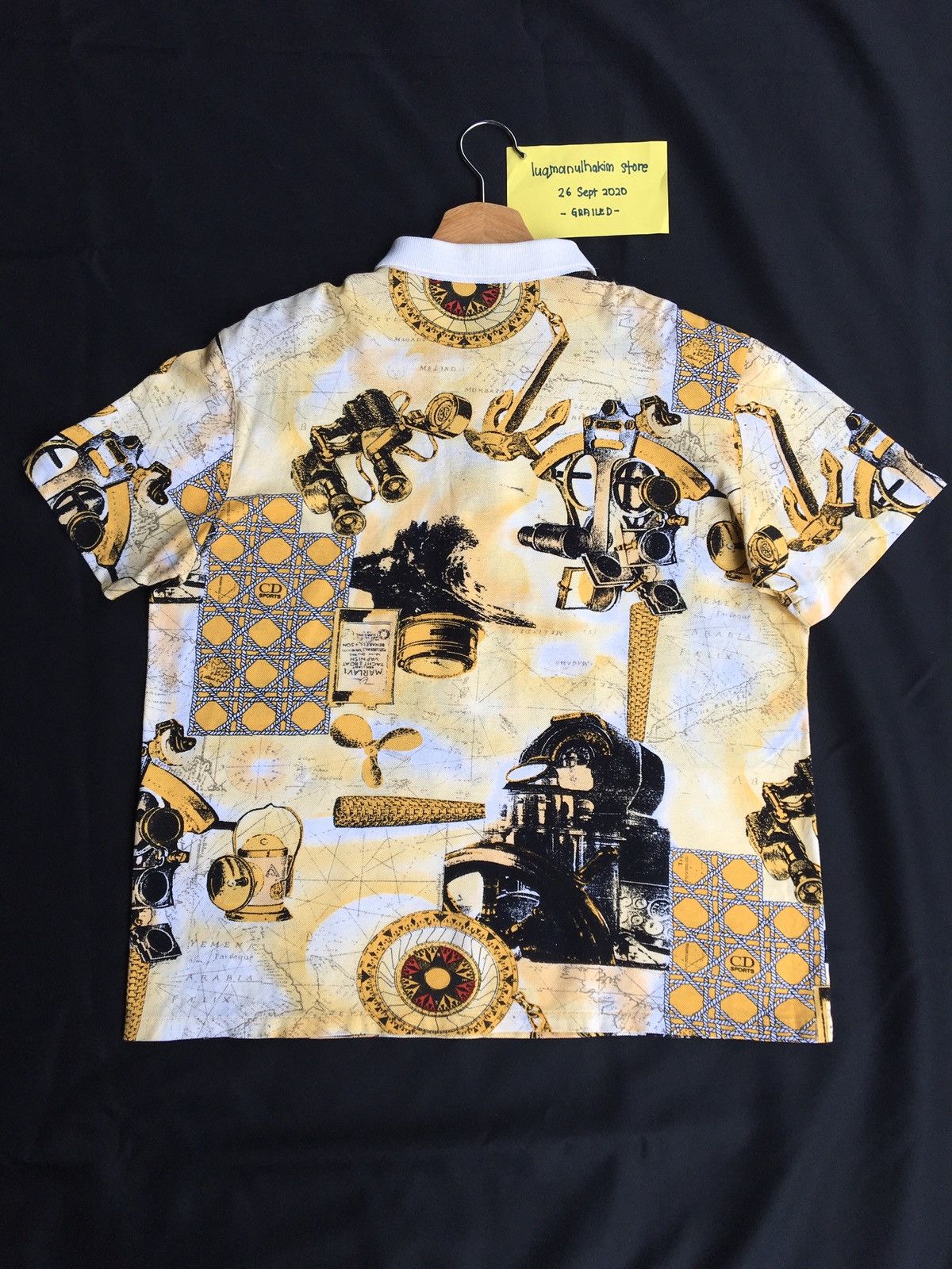 Christian Dior Monsieur Vintage Christian Dior Sport Full Print Spellout Polos Size US M / EU 48-50 / 2 - 15 Thumbnail