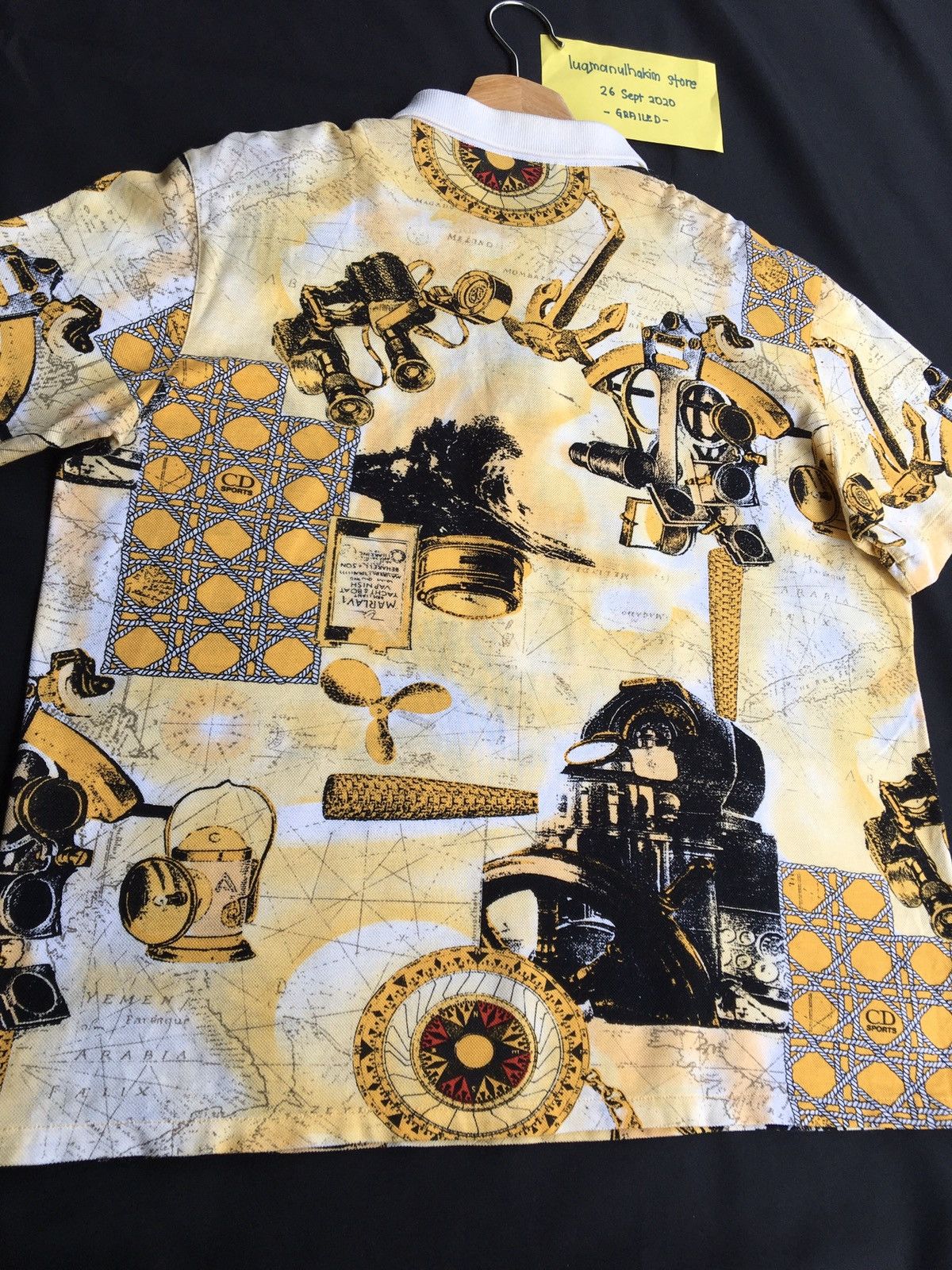 Christian Dior Monsieur Vintage Christian Dior Sport Full Print Spellout Polos Size US M / EU 48-50 / 2 - 20 Thumbnail
