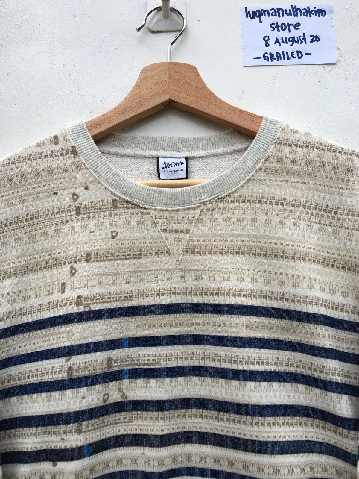 Jean Paul Gaultier Rare JPG Scale Anarchy Chaos Long Jumper Sweatshirt Size US L / EU 52-54 / 3 - 14 Thumbnail