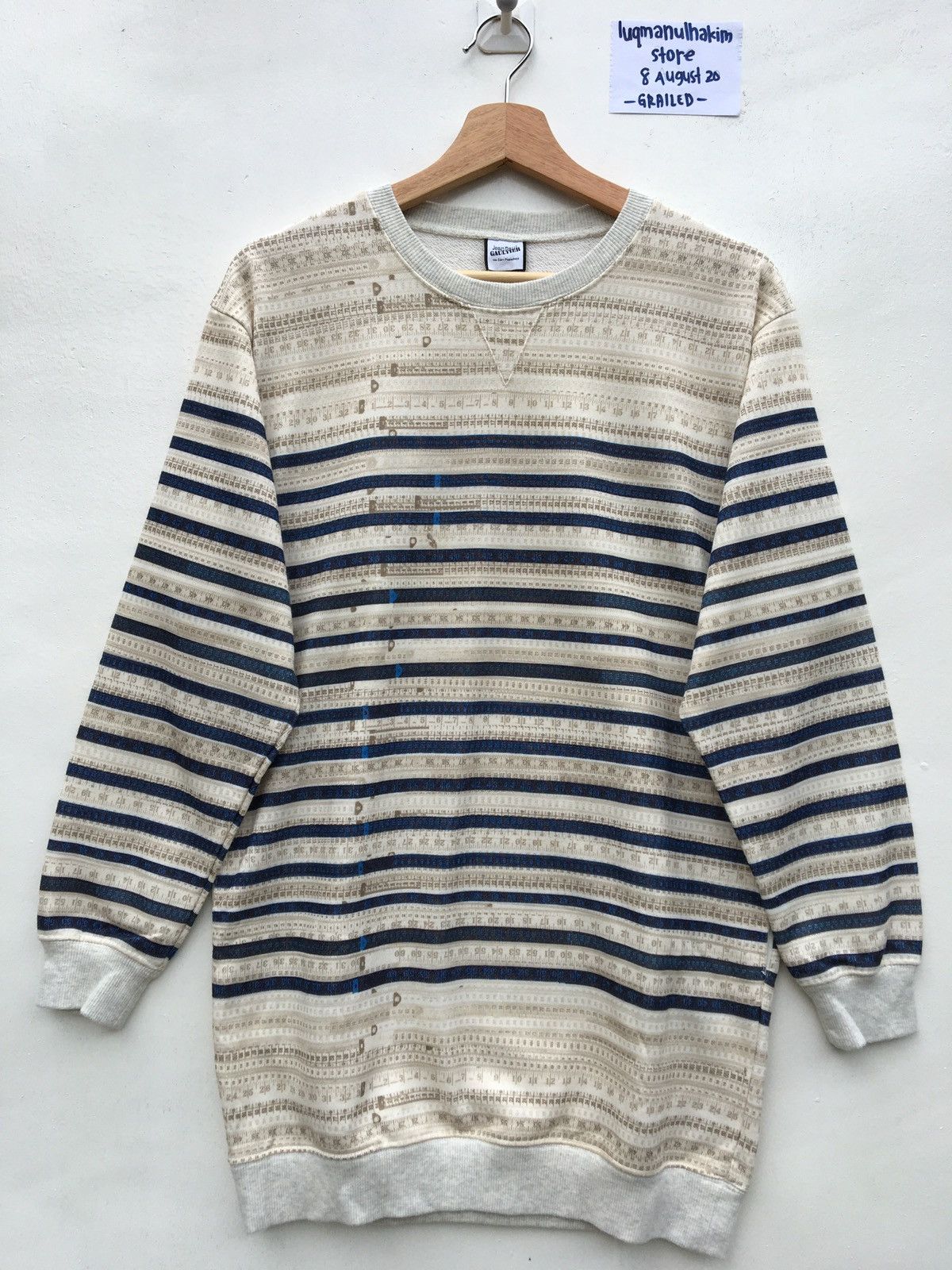 Jean Paul Gaultier Rare JPG Scale Anarchy Chaos Long Jumper Sweatshirt Size US L / EU 52-54 / 3 - 1 Thumbnail