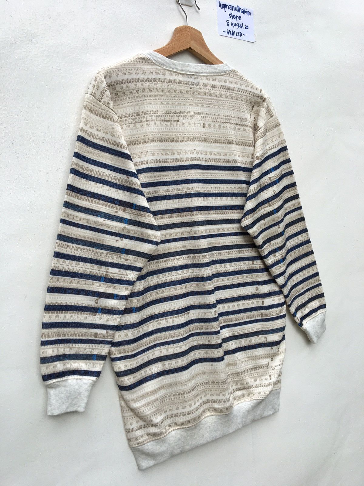 Jean Paul Gaultier Rare JPG Scale Anarchy Chaos Long Jumper Sweatshirt Size US L / EU 52-54 / 3 - 7 Thumbnail