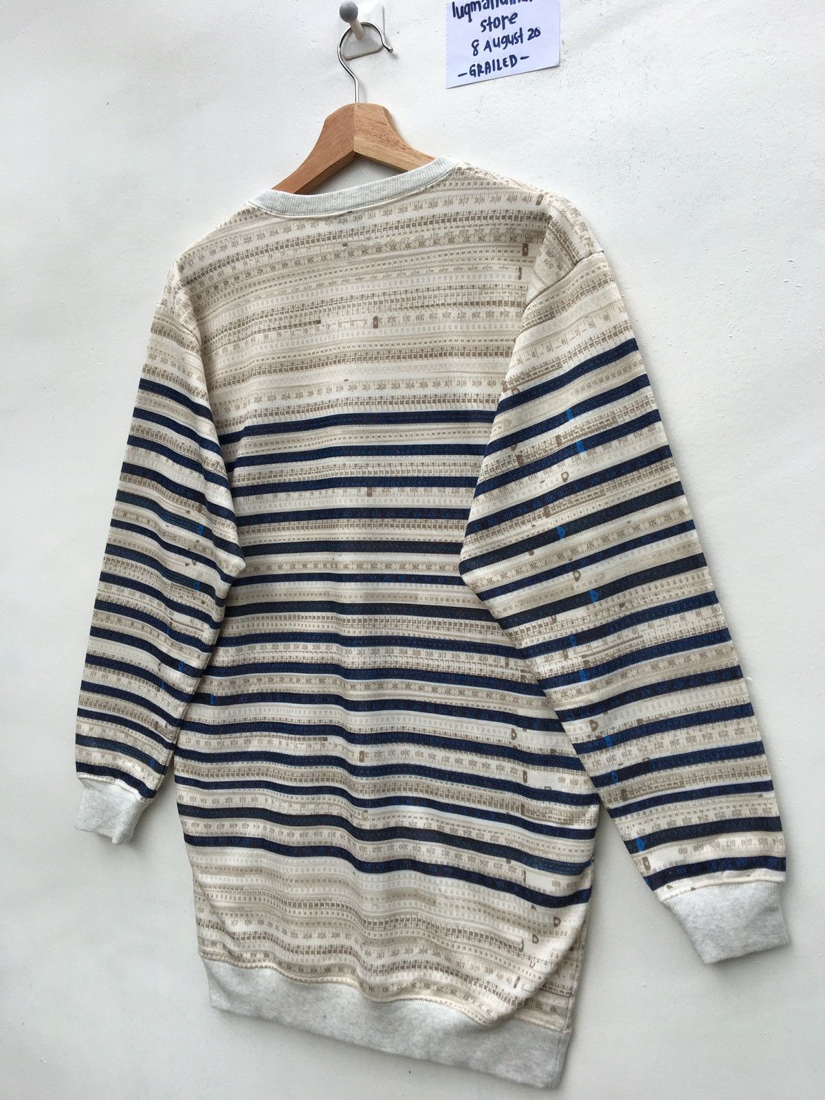 Jean Paul Gaultier Rare JPG Scale Anarchy Chaos Long Jumper Sweatshirt Size US L / EU 52-54 / 3 - 8 Thumbnail