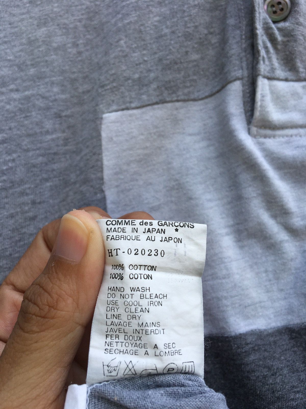 Comme des Garcons Vintage AD 1996 CDG Comme Des Garcons Homme polo shirt Size US L / EU 52-54 / 3 - 8 Thumbnail