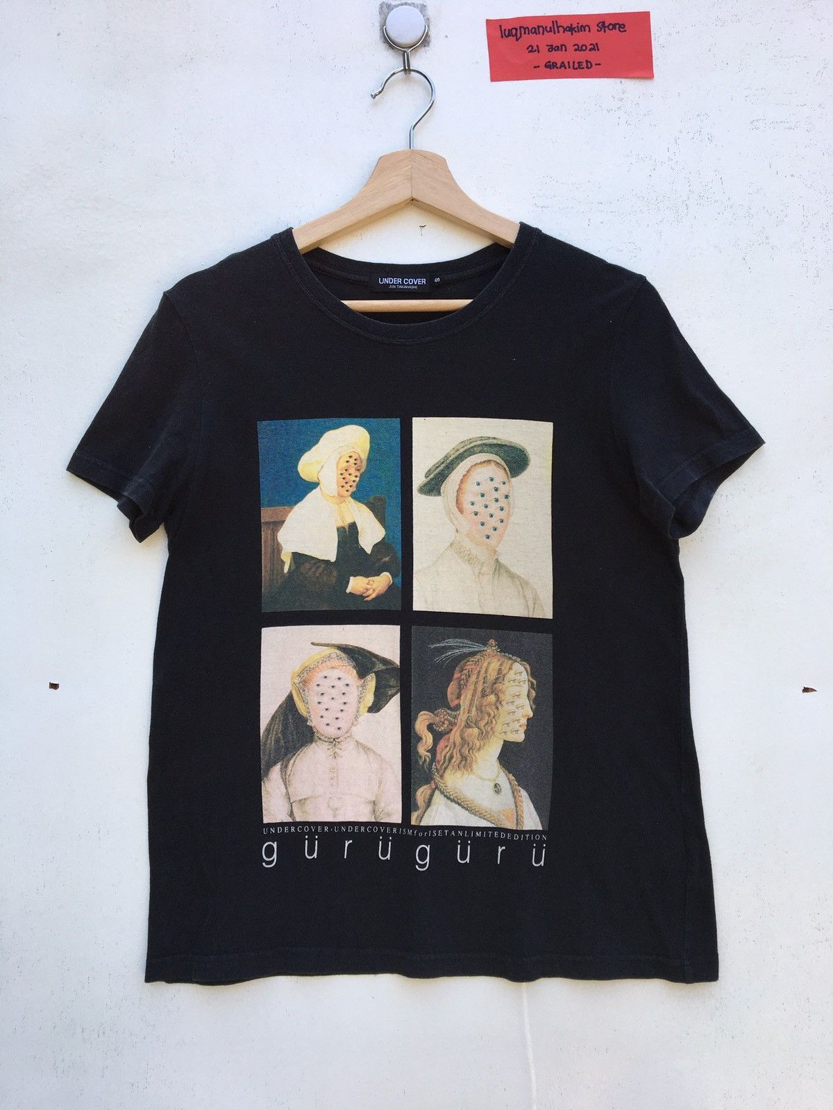 image of Jun Takahashi x Undercover Guru Guru For Isetan Limited Ed Tshirt in Black, Men's (Size Small)