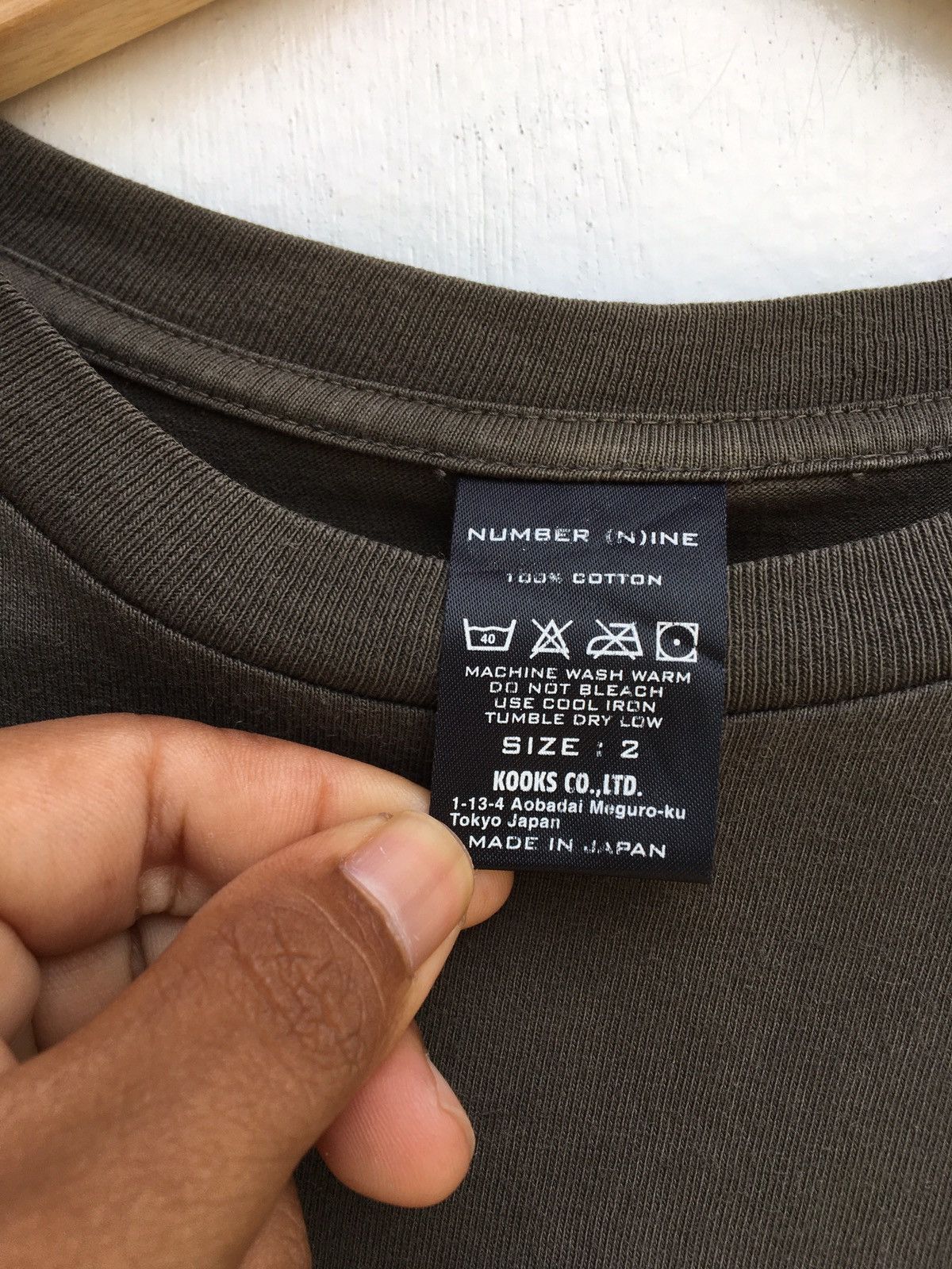 Number (N)ine Rare Number Nine Plain & Back Printed Tee Size US S / EU 44-46 / 1 - 14 Thumbnail