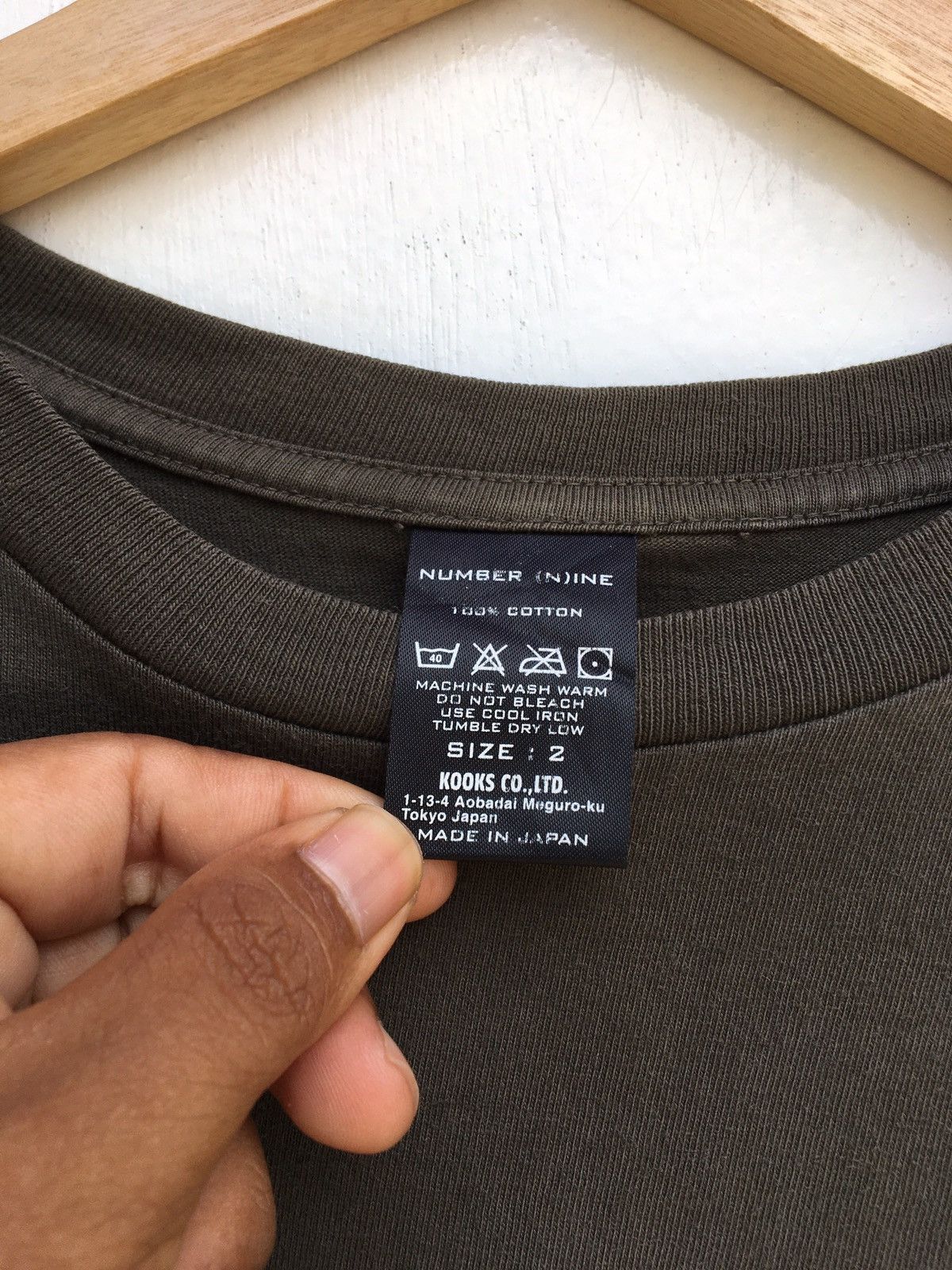 Number (N)ine Rare Number Nine Plain & Back Printed Tee Size US S / EU 44-46 / 1 - 12 Thumbnail