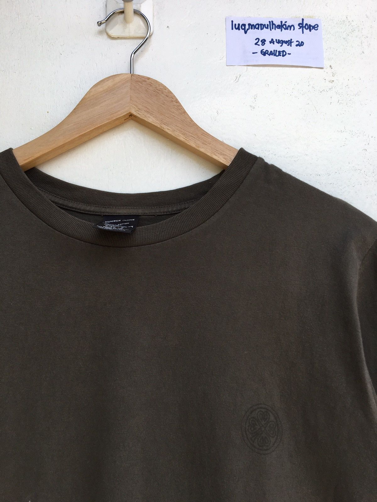 Number (N)ine Rare Number Nine Plain & Back Printed Tee Size US S / EU 44-46 / 1 - 9 Thumbnail