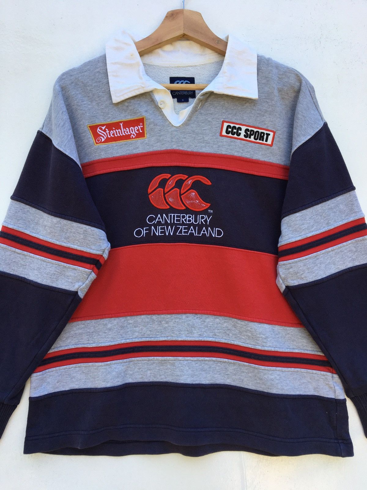 Canterbury of New Zealand CANTERBURY of NEW ZEALAND Steinlager All Blacks Polo Rugby Size US L / EU 52-54 / 3 - 4 Thumbnail