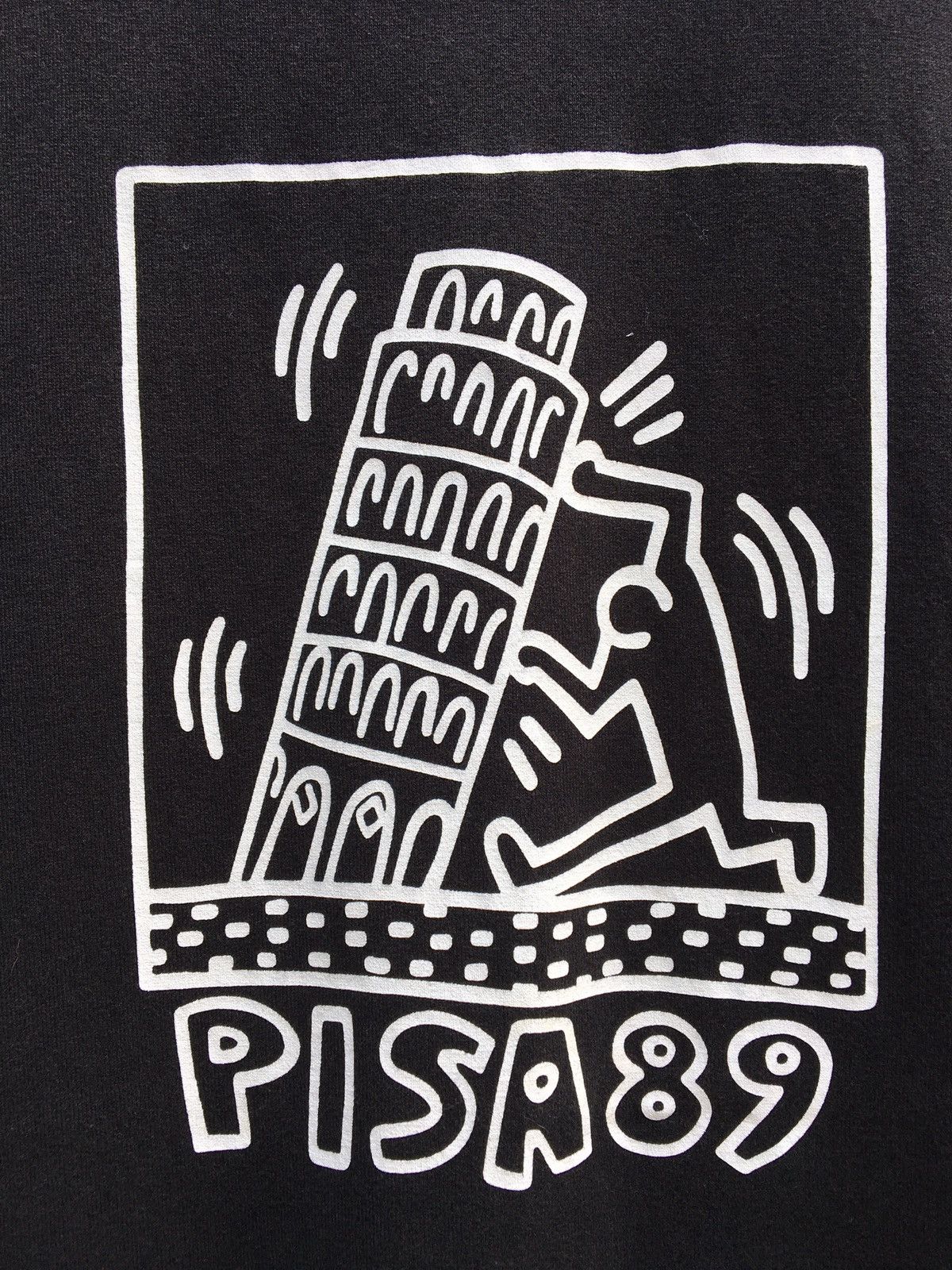 Keith Haring Rare Vintage Keith Haring Pisa 89 Tshirt Size US XL / EU 56 / 4 - 5 Thumbnail