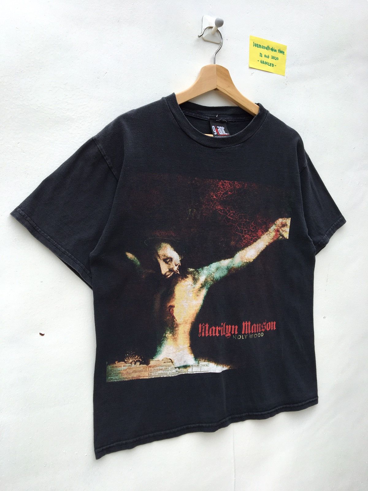 Band Tees Vtg Marylin Manson Guns, God and Government (Holy Wood Era) Size US M / EU 48-50 / 2 - 2 Thumbnail