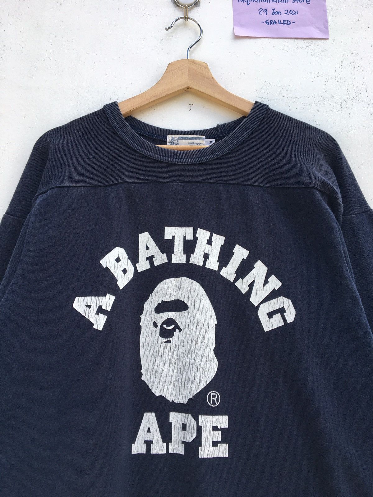 Bape College Long Sleeve Tee Size US M / EU 48-50 / 2 - 7 Thumbnail