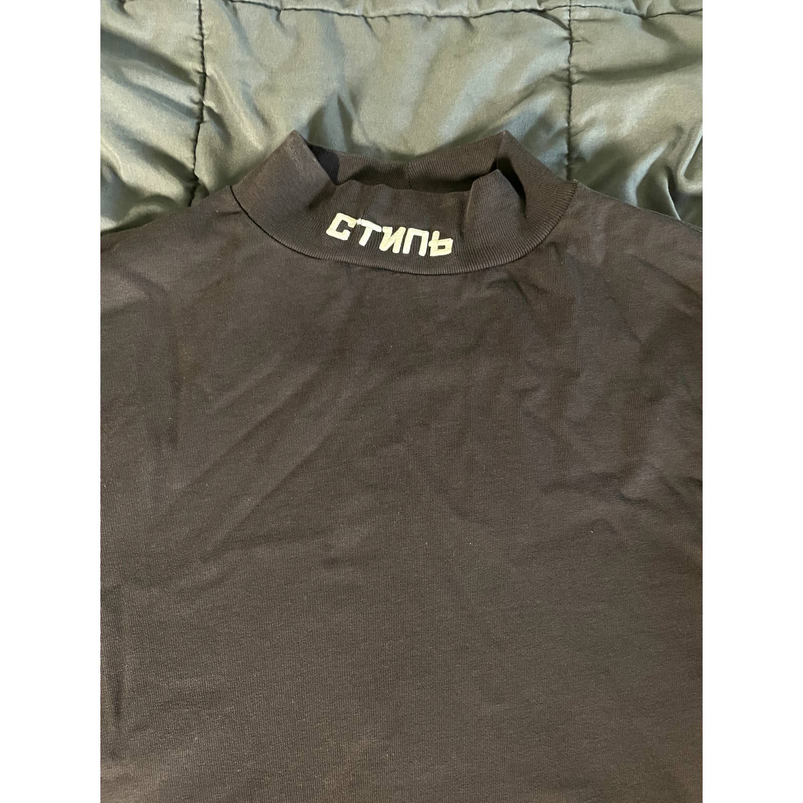 Heron Preston Heron Preston СТИЛЬ "STYLE" logo Mock Neck Size US M / EU 48-50 / 2 - 2 Thumbnail