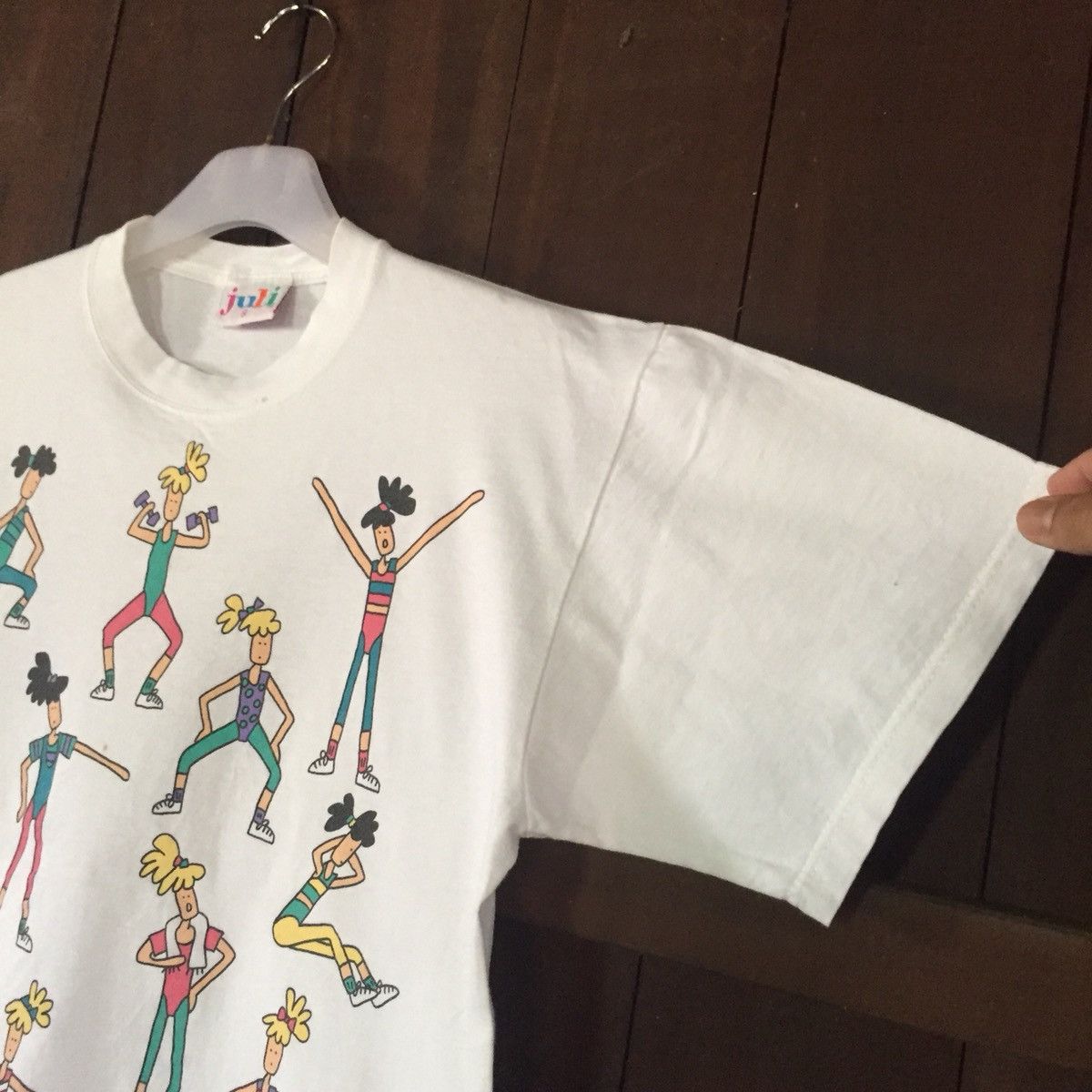 Vintage vintage JULI T shirt.. Aerobics Class @ JULI 1994 Size US M / EU 48-50 / 2 - 4 Thumbnail