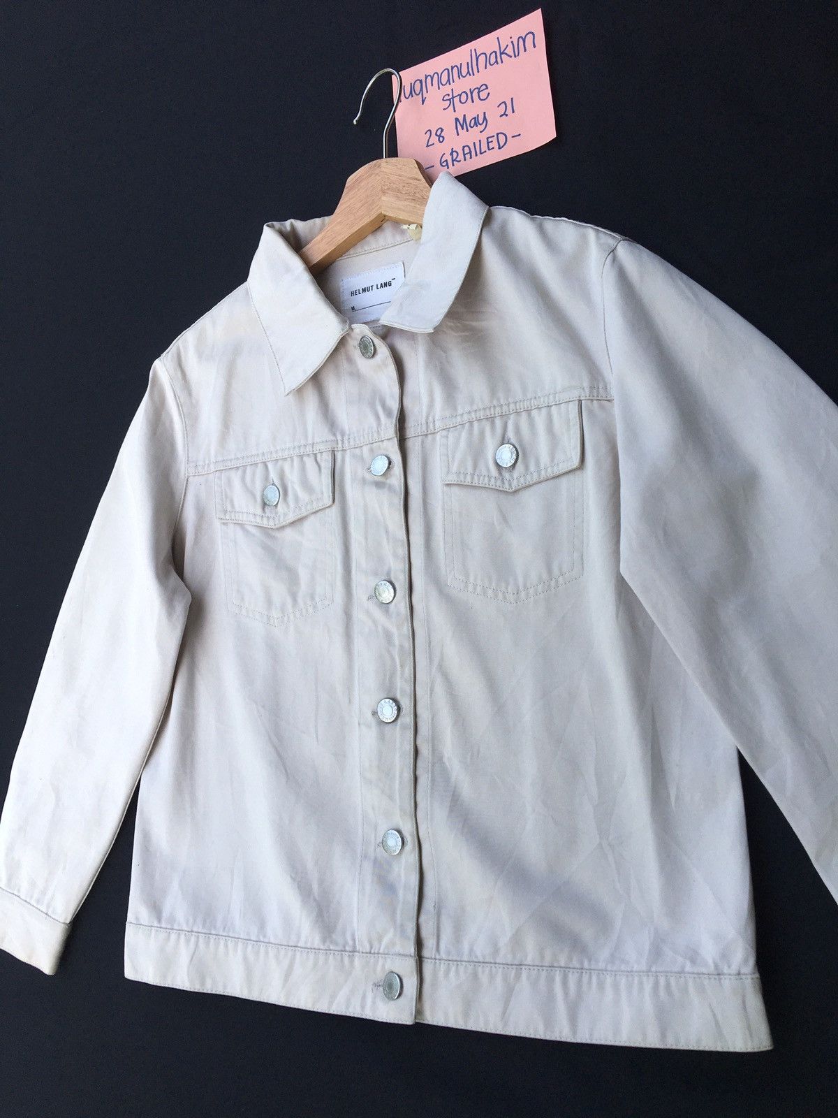 Helmut Lang Vintage Helmut Lang Cotton Buttons Jacket Size US M / EU 48-50 / 2 - 4 Thumbnail